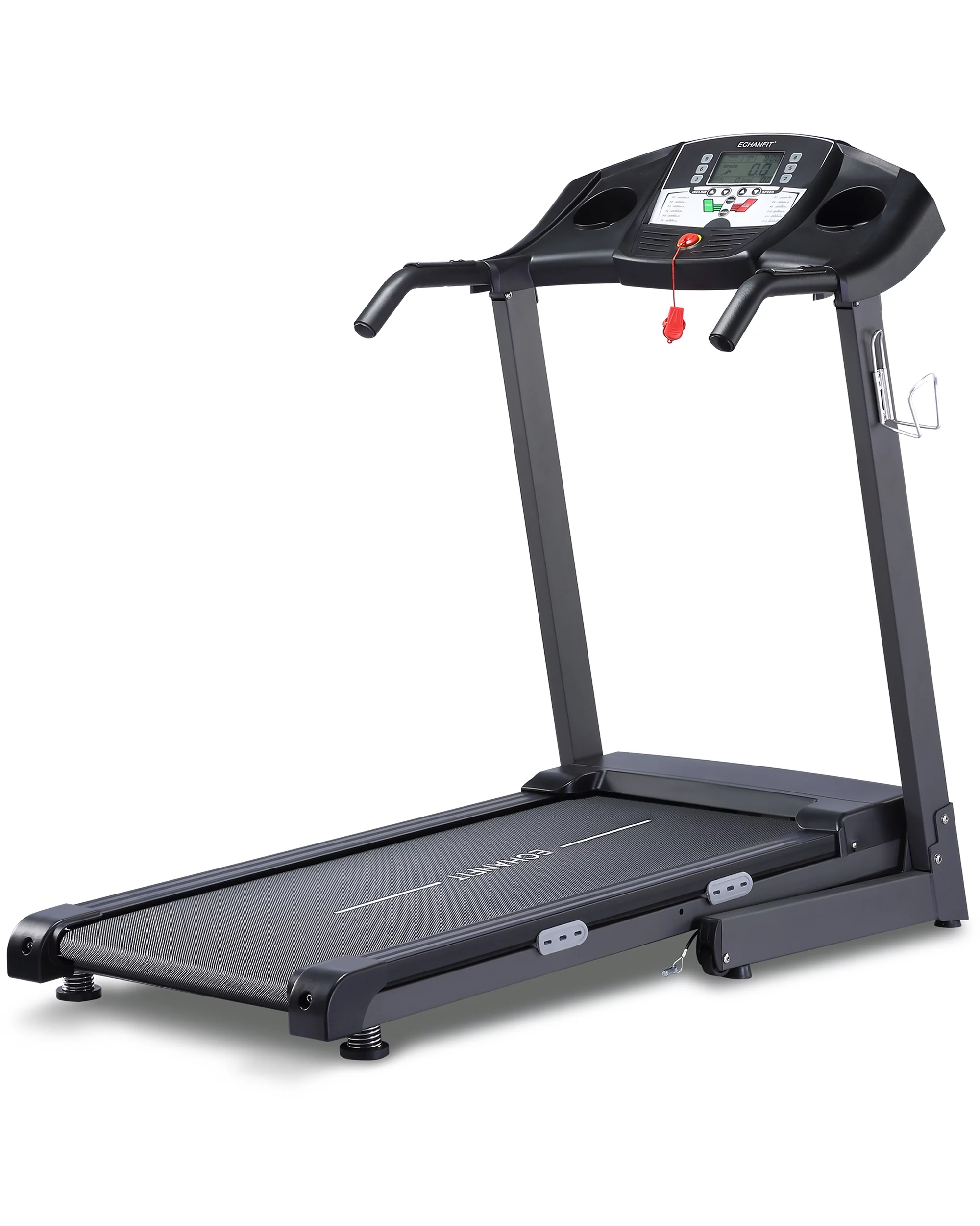 ECHANFIT Auto Treadmill with 12% and Bluetooth Speaker, 17.5″ Wide Running Belt, 2.5 HP Motor