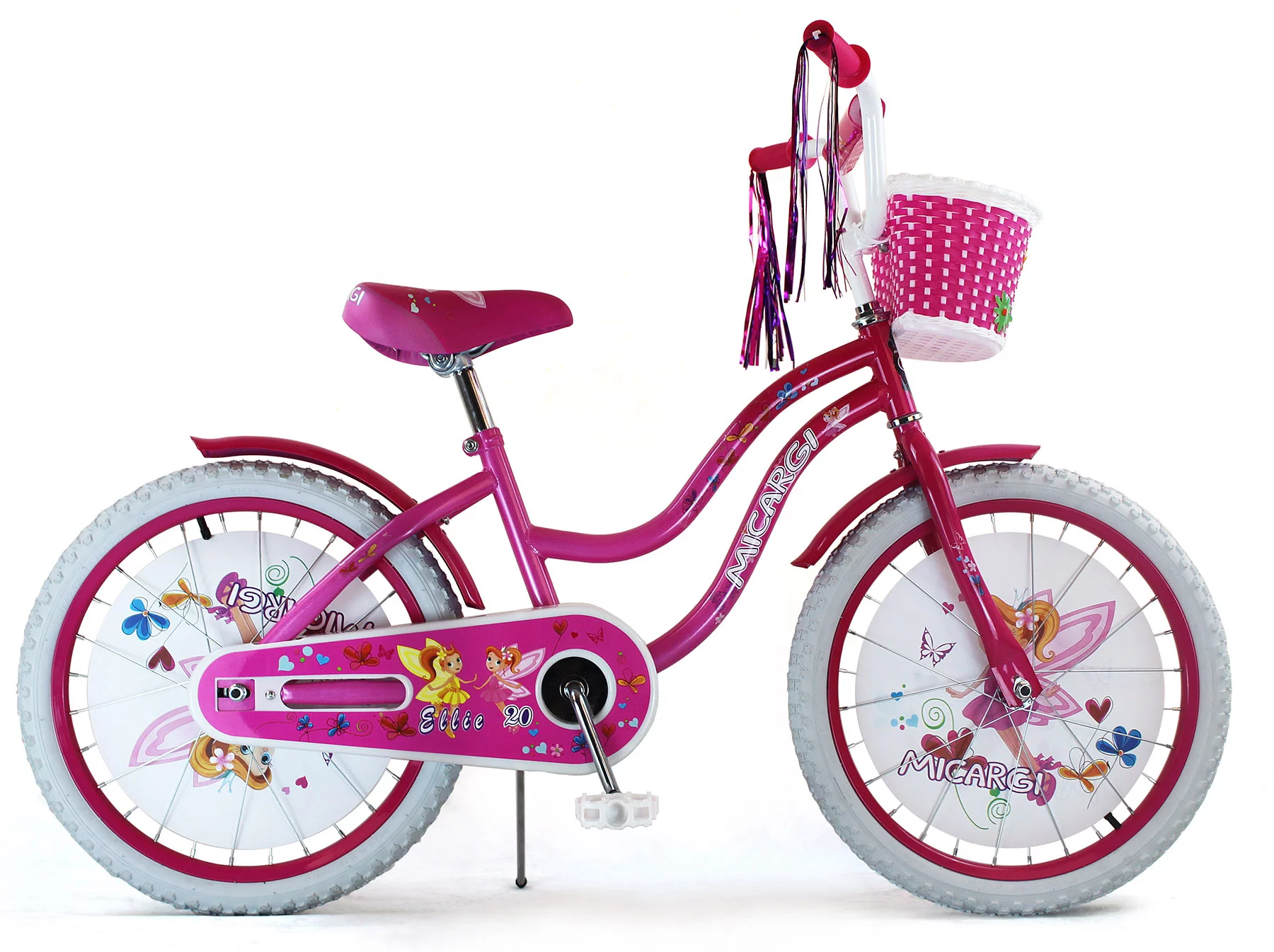 Micargi ELLIE-G-20-HPK-PK 20 in. Girls Bicycle, Hot Pink and Pink