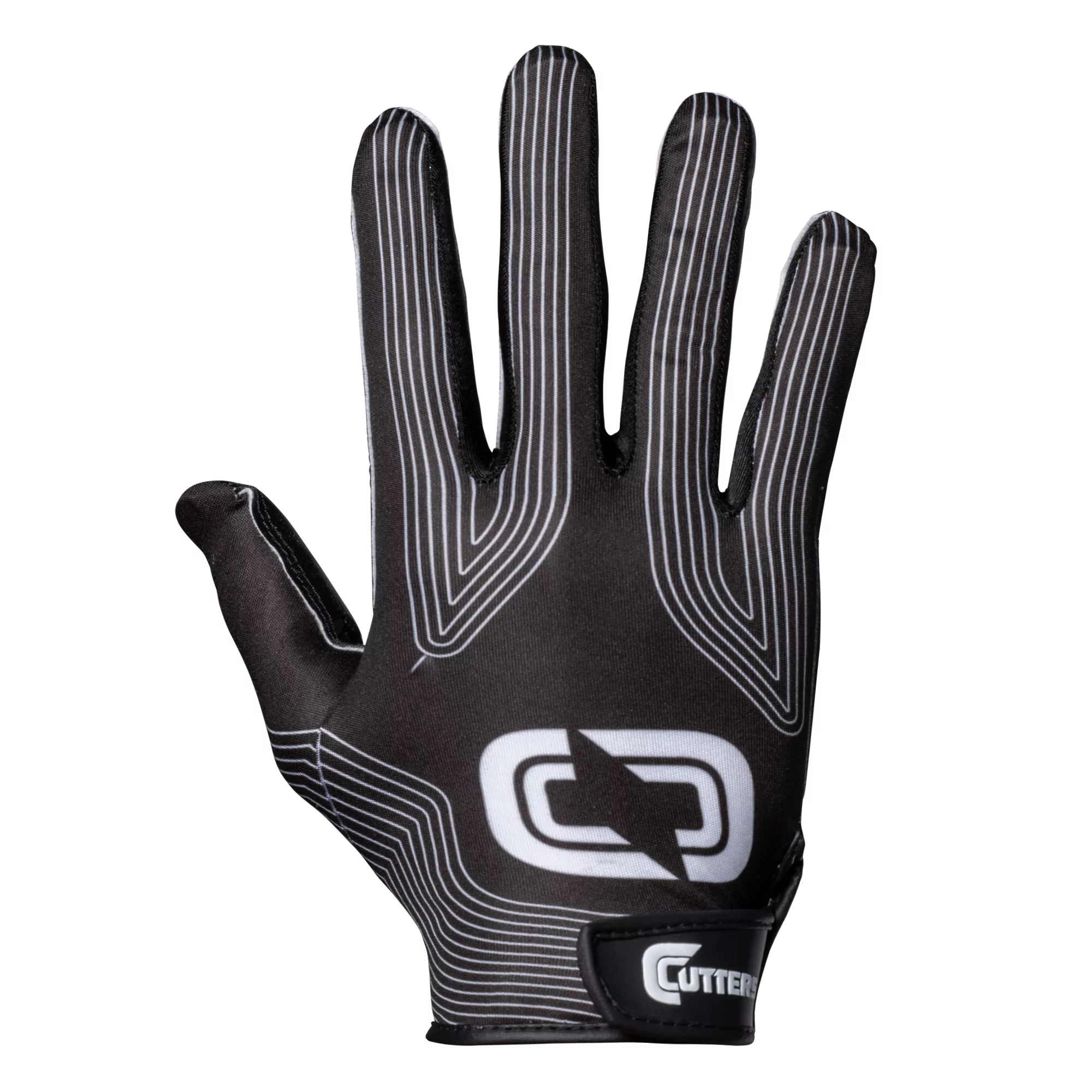 Cutters Epic Football Receiver Glove, Black, Adult, Large/Extra Large