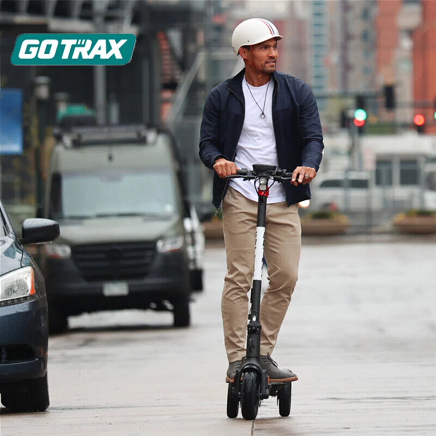 GOTRAX G Pro Electric Scooter Adults – 3 Wheels Folding Scooter for Commuters – 15.5mph, 24 mile