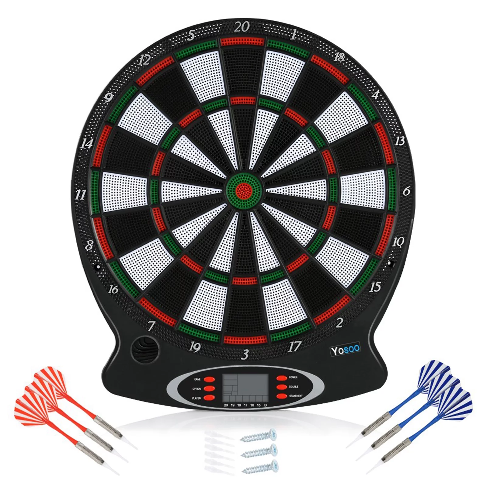 Heaveant Electronic Dartboard, 1pc Professional Electronic Hanging Dartboard LCD Scoring Indicator Dart Game With 6pcs Darts