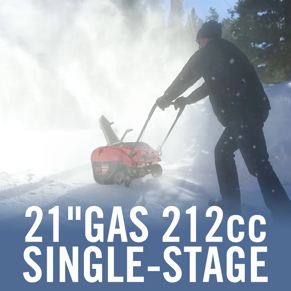 Powersmart 21 inch Single Stage Gas Snow Blower PSSW21