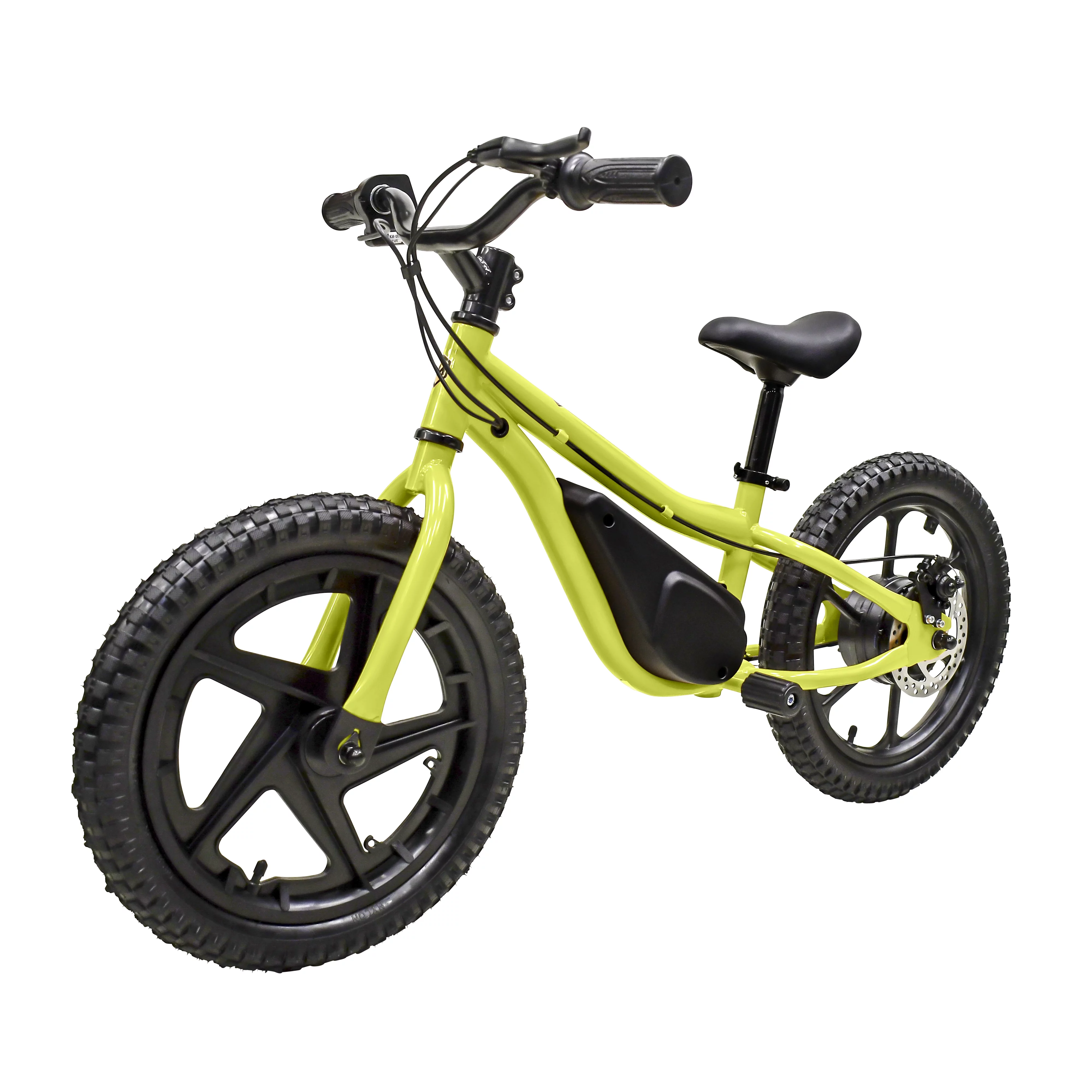 Massimo E13 24V Electric Balance Bike Bicycle | Seat Height 18in – 22in Battery Powered Ages 5 & Up (Yellow)