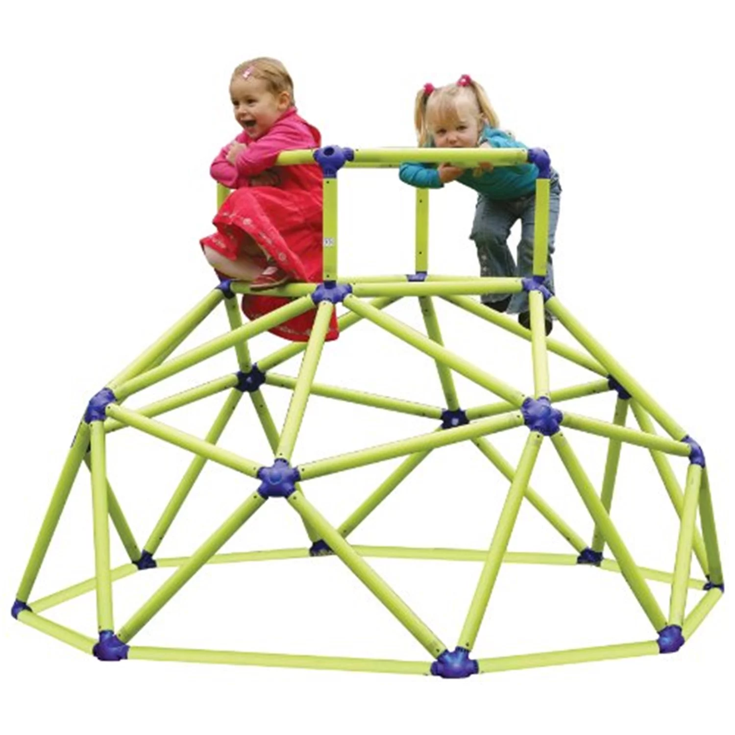 Eezy Peezy Monkey Bars Climbing Tower – Active Outdoor Fun for Kids Ages 3 to 8 Years Old, Green/Blue