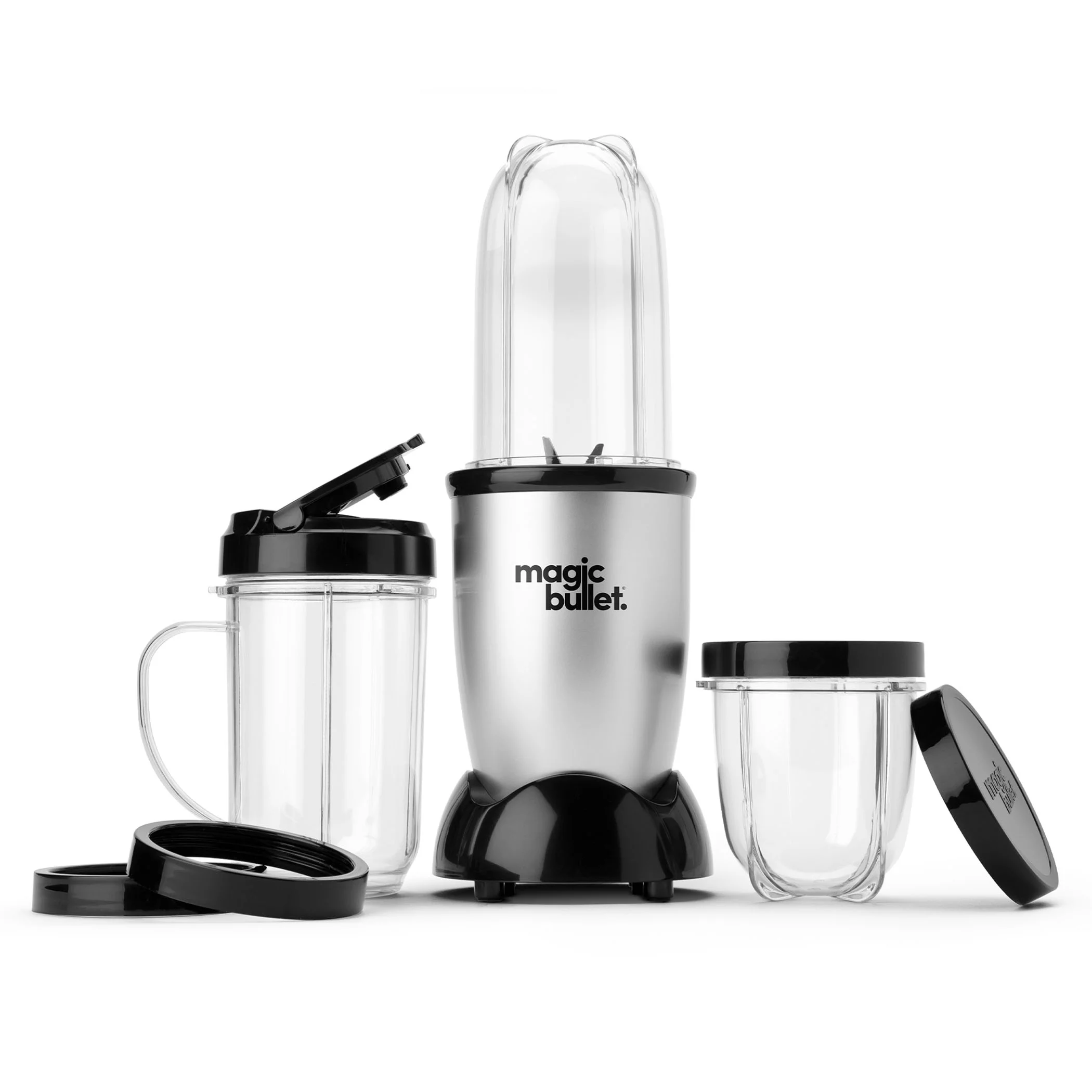 Magic Bullet 11 Piece Personal Blender MBR-1101 ?C Silver / Black