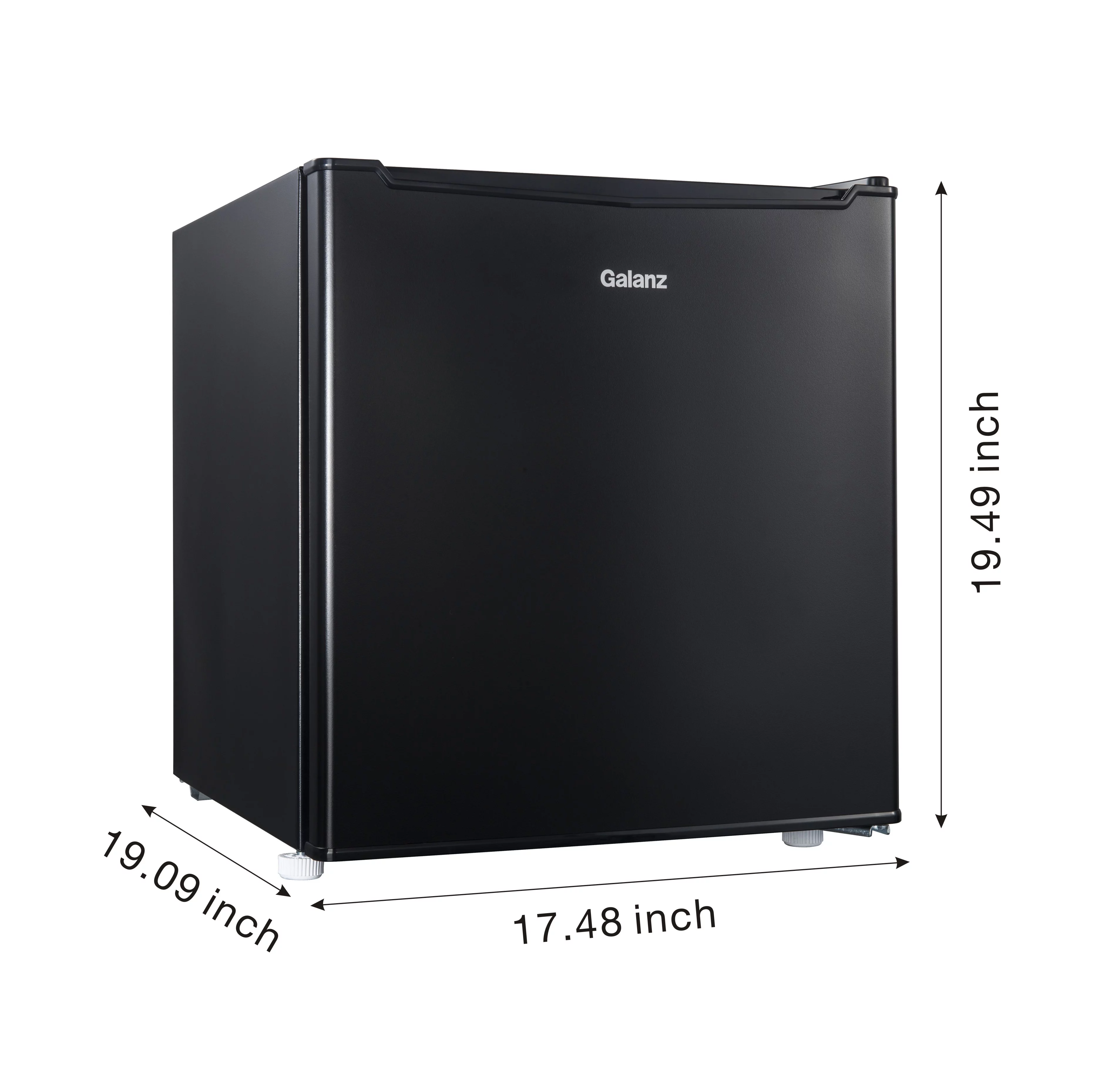 Galanz 1.7 Cu ft Single Door Mini Fridge GL17BK, Black, New