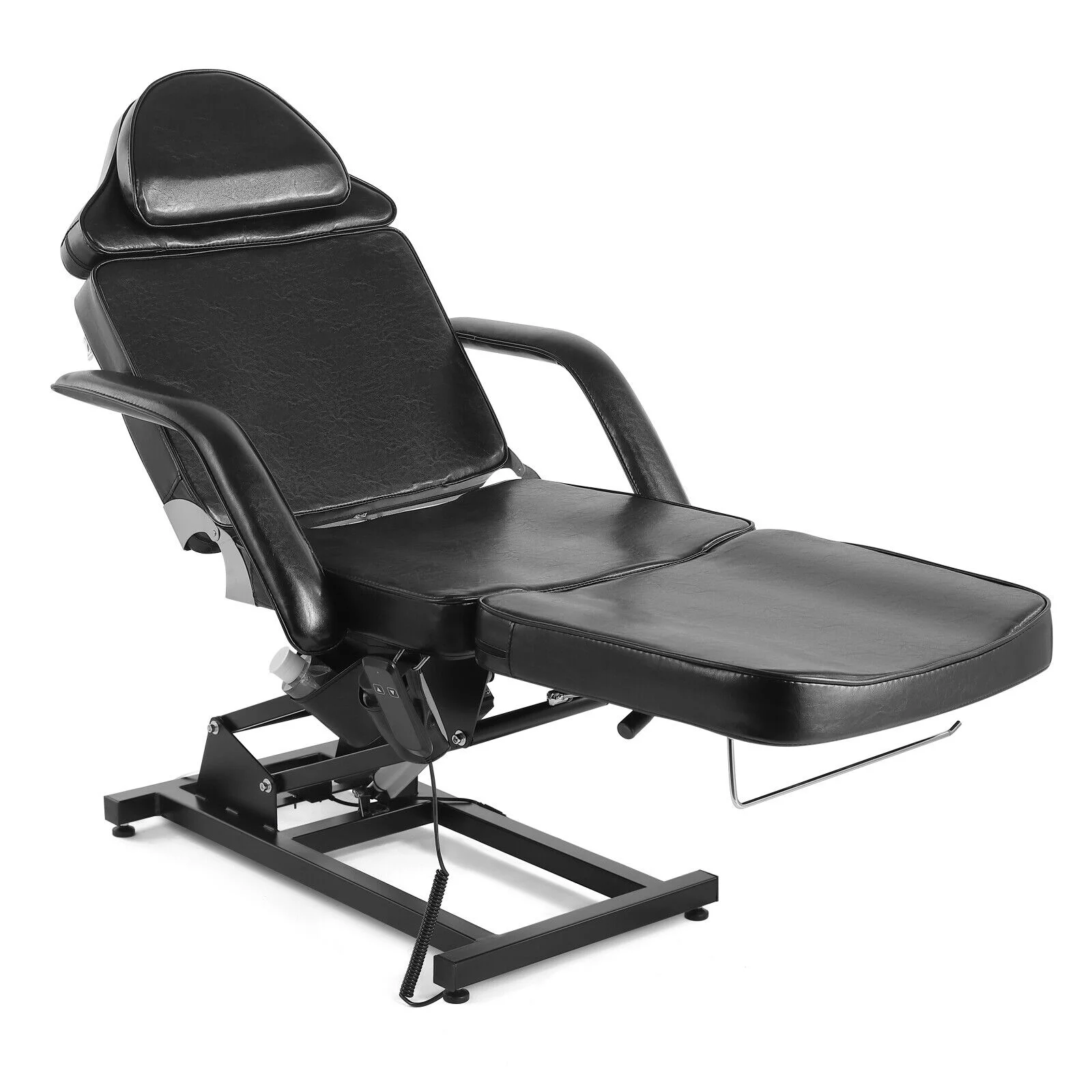 Artist hand Massage Table Electric Adjustable Tattoo Facial Lash Bed Salon Chair (Black)