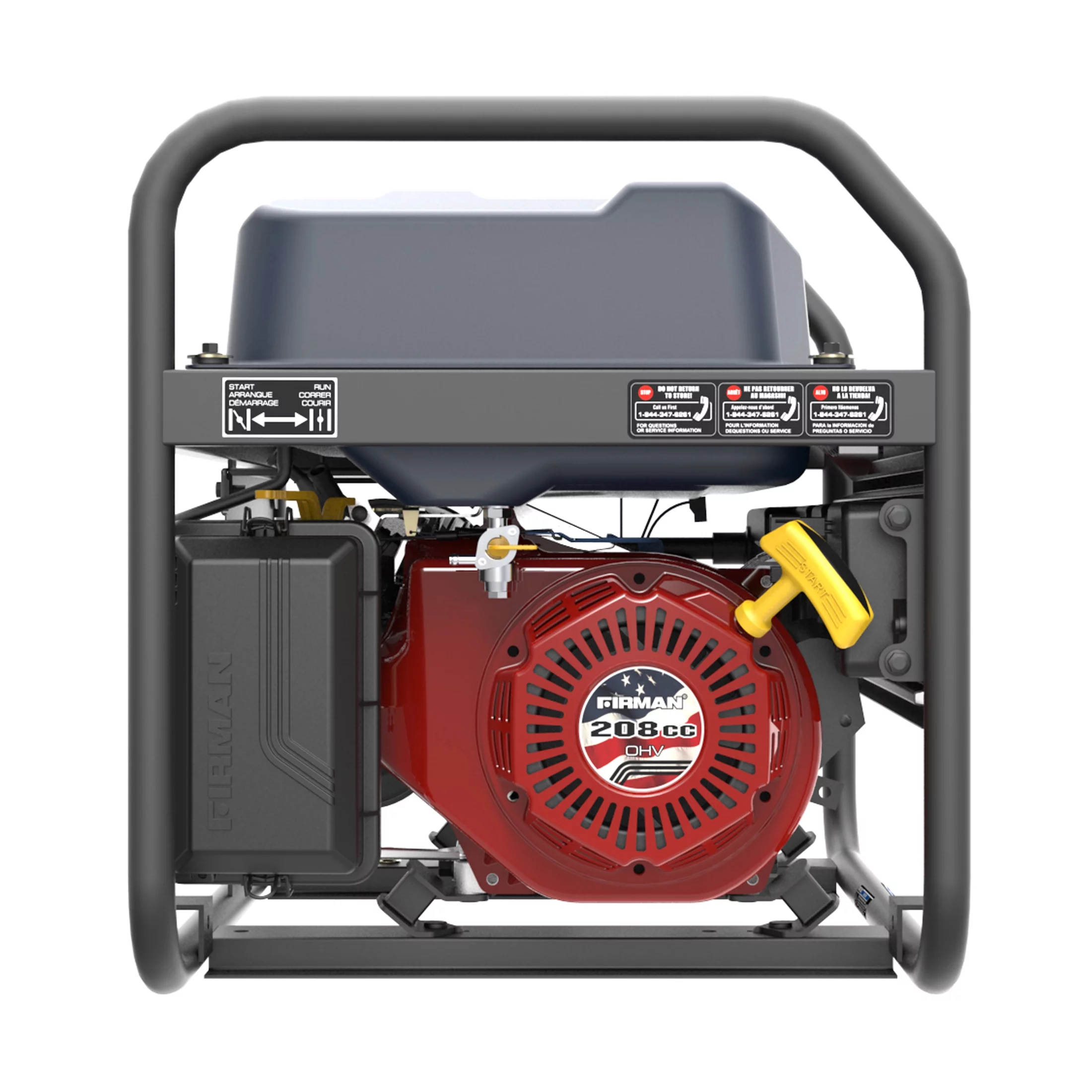 FIRMAN P03618 4550/3650 Watt Recoil Start Gas Portable Generator CARB Certified with Stars and Stripes Print