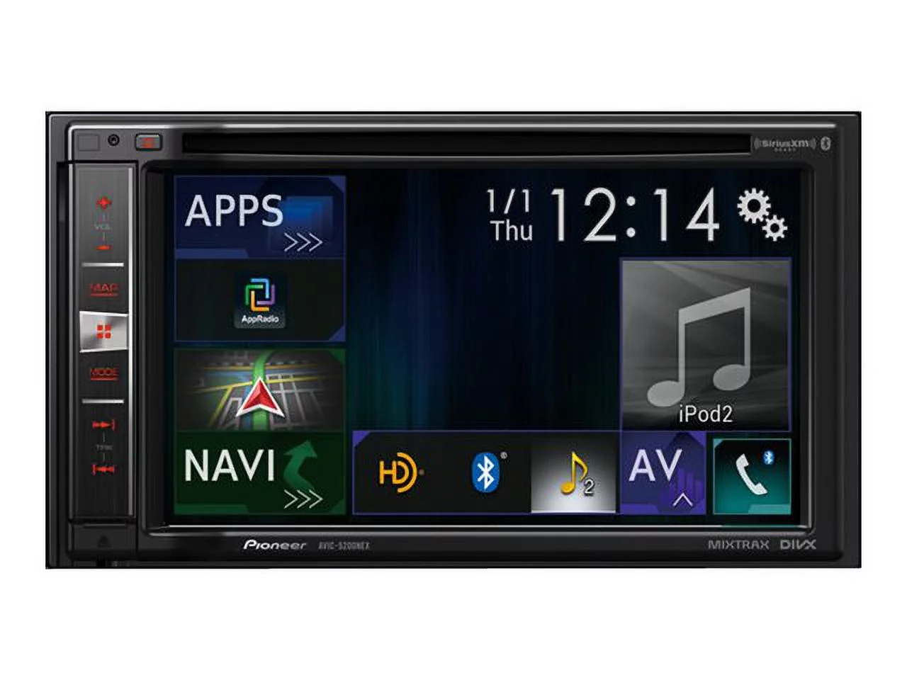 Pioneer AVIC-5200NEX – Navigation system – display – 6.2″ – touch screen – in-dash unit – Double-DIN – 50 Watts x 4