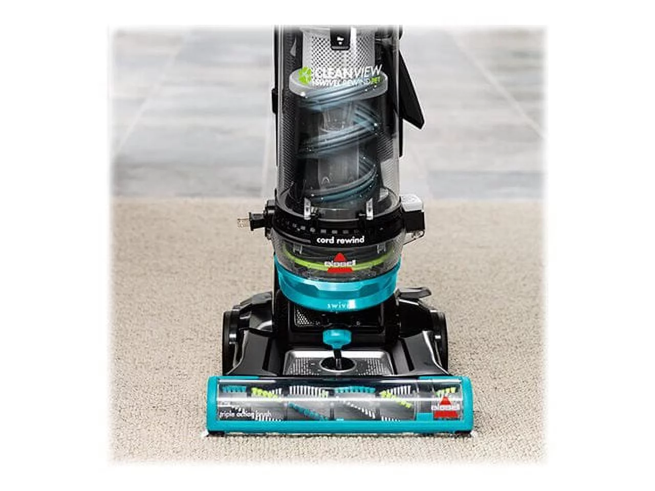 BISSELL CleanView Swivel Rewind Pet Bagless Upright Vacuum