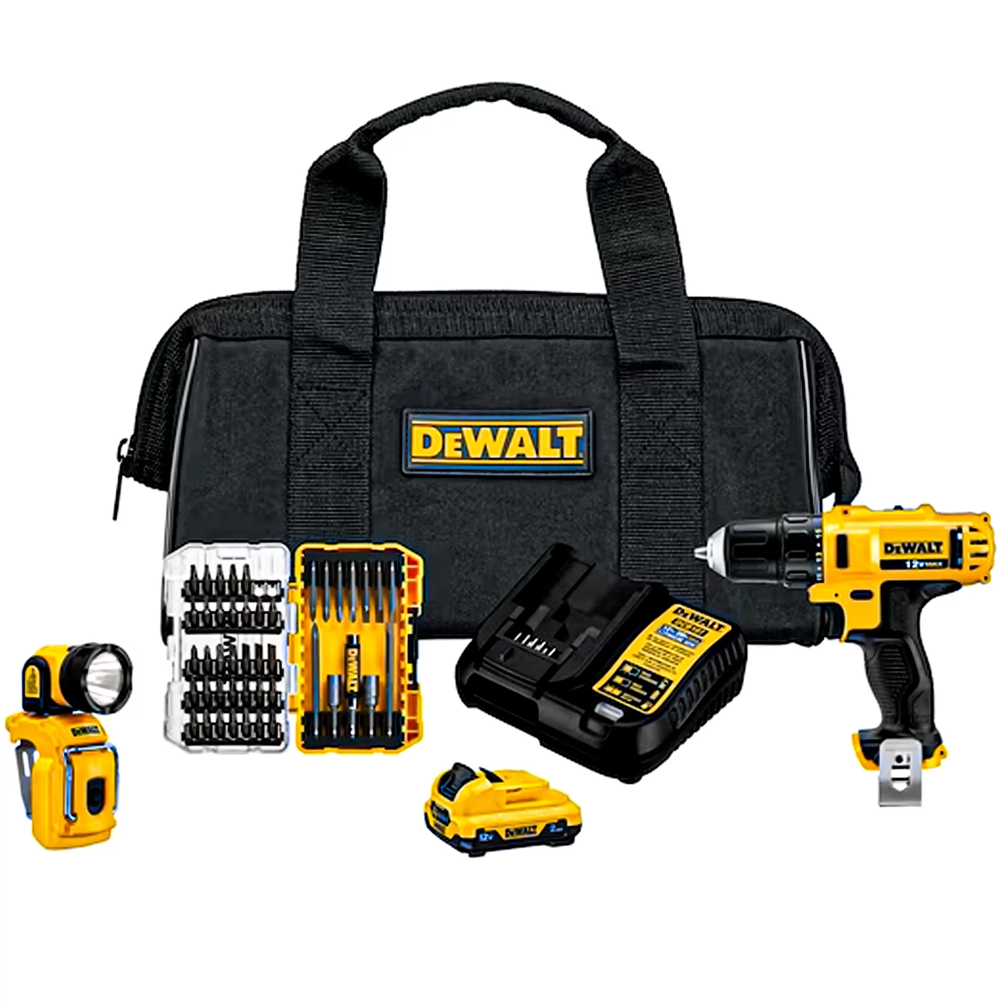 DeWalt 12V MAX Cordless Driver and Drill Hand Tool Set Combo Kit