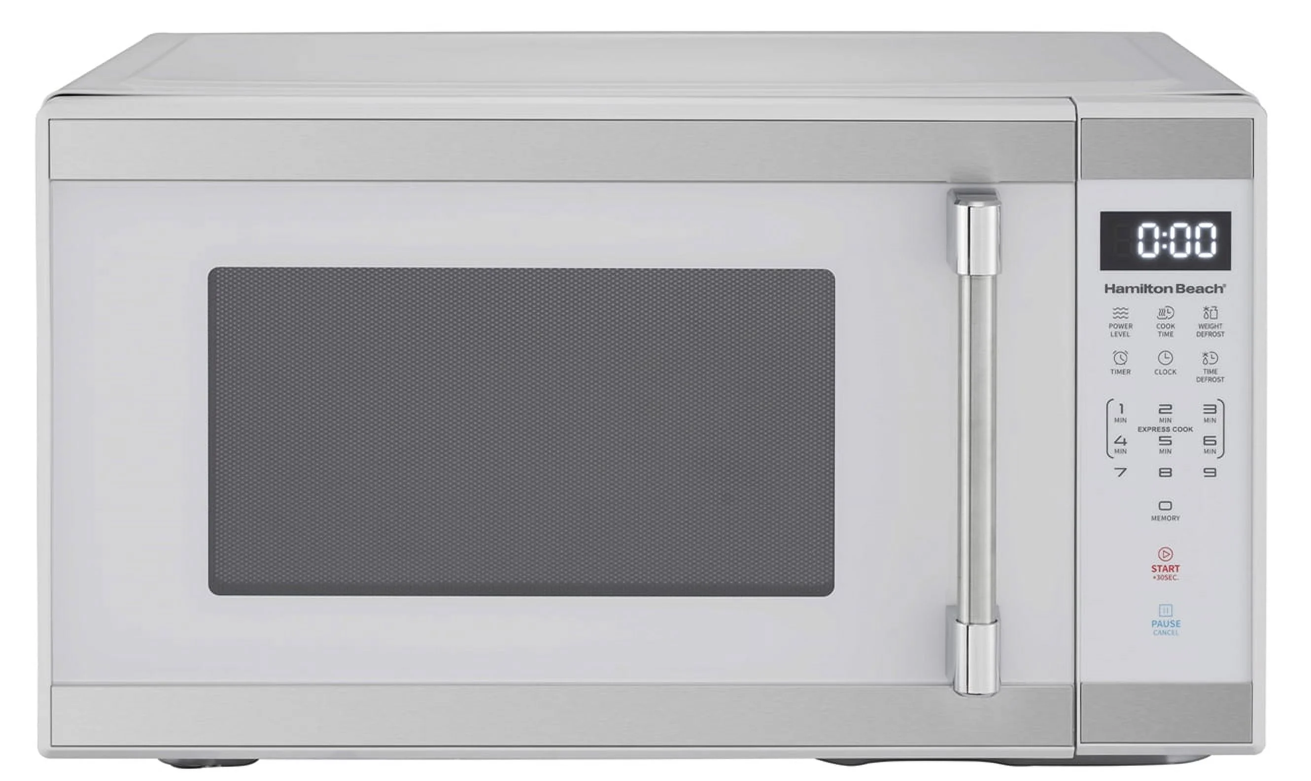 Hamilton Beach 1.1 cu ft Countertop Microwave Oven in Stainless Steel