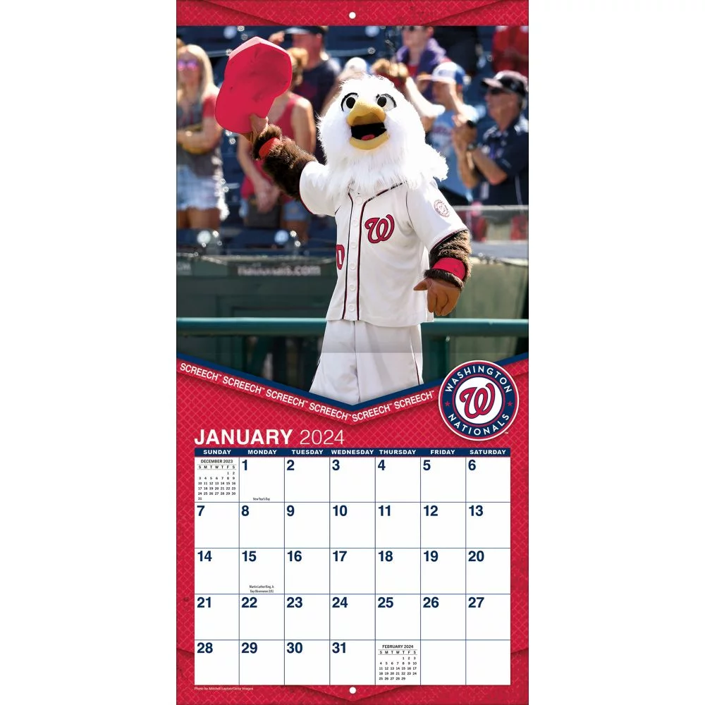 Mlb Mascots 2024 12×12 Wall Calendar (Other)