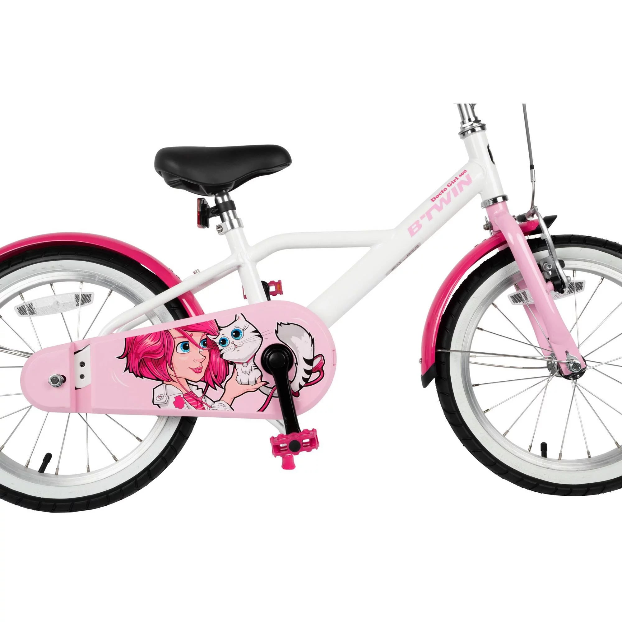 Decathlon Btwin HYC500, Girls’ Hybrid Bike, 16″ Kids 3’7″ to 4’0″