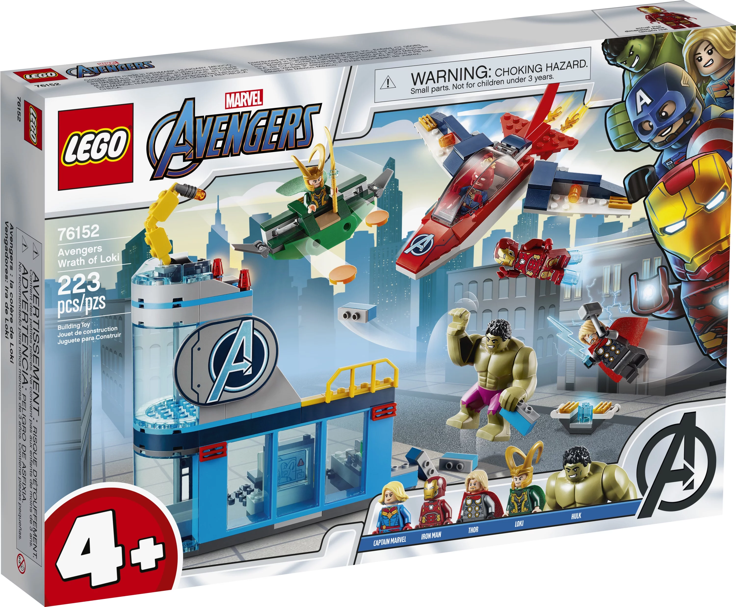 LEGO Marvel Avengers Wrath of Loki 76152 Cool Building Toy with Marvel Avengers Minifigures (223 Pieces)