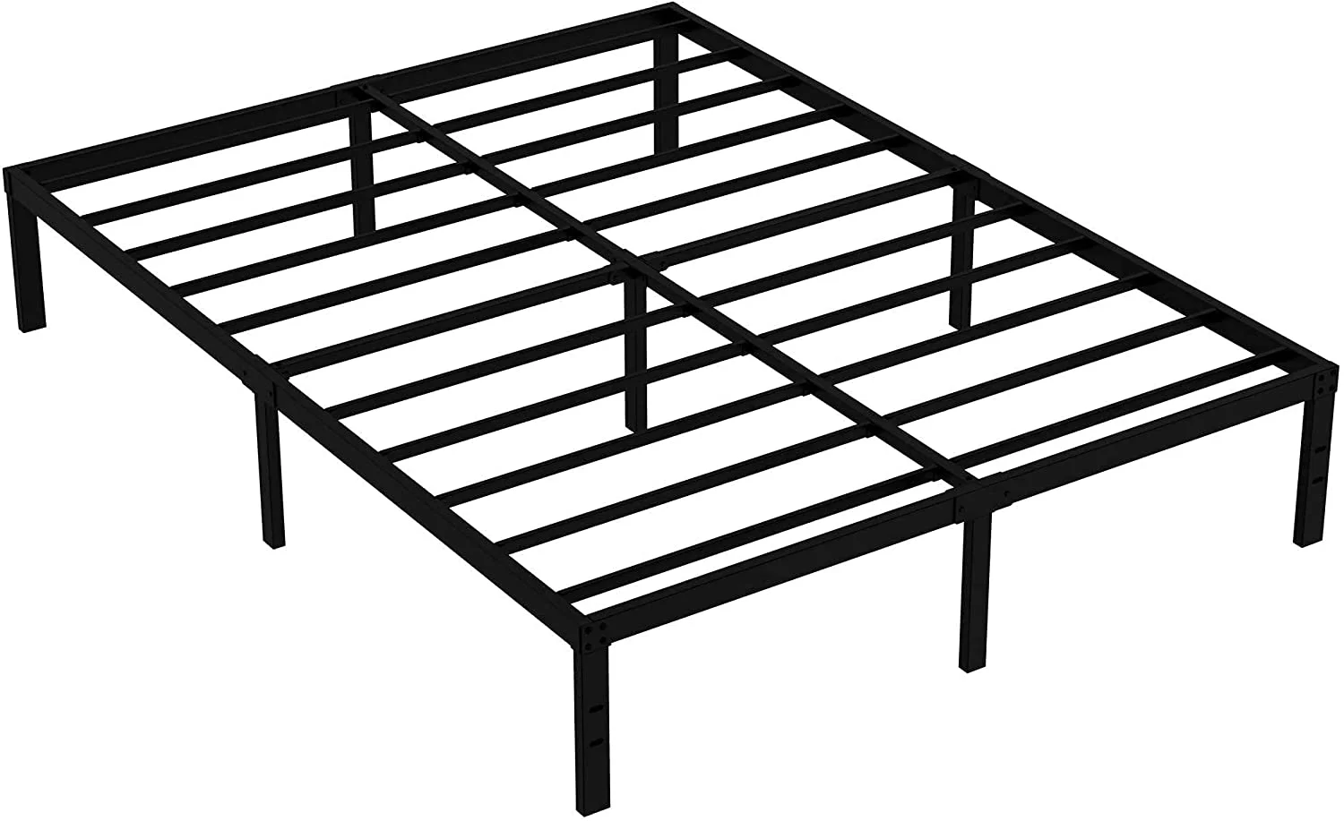 OmiNight King Bed Frame , Heavy Duty 14 inches High King Size Bed Frame with Storage No Box Spring Needed Easy Assembly Platform Bed Frame for Adults