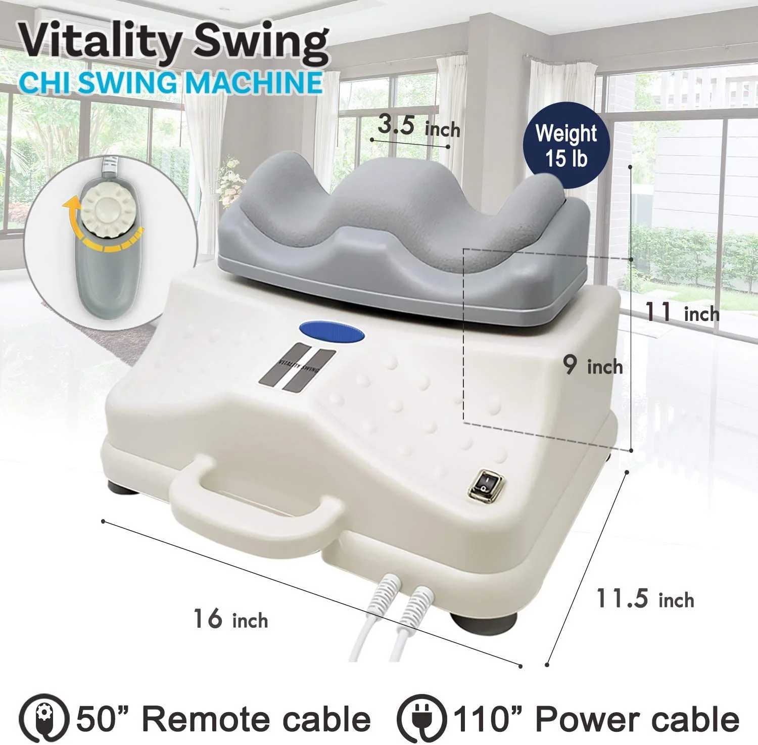 Daiwa Felicity Chi Swing Machine Vitality Swing Lymphatic Drainage Leg Exercise