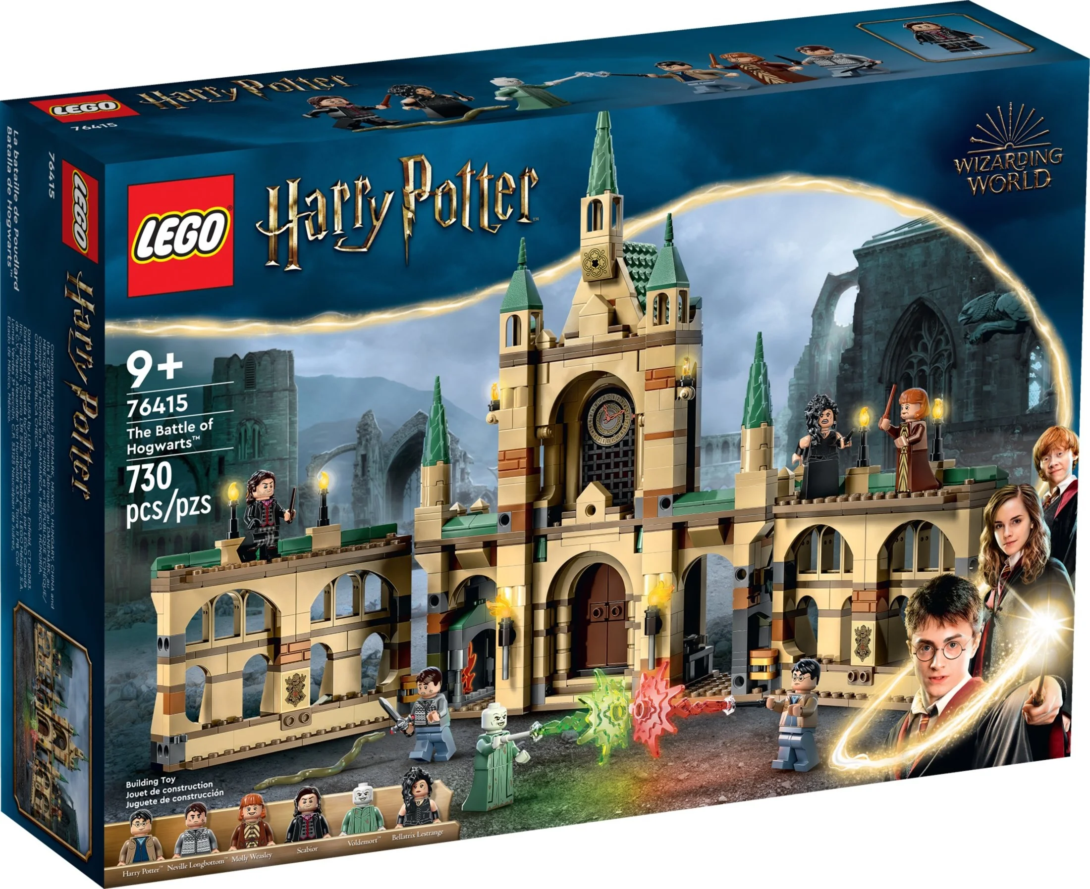 LEGO Harry Potter The Battle of Hogwarts Building Toy Set, Harry Potter Toy for Boys and Girls Ages 9 and Up, Features a Buildable Castle and 6 Minifigures to Recreate an Iconic Scene, 76415