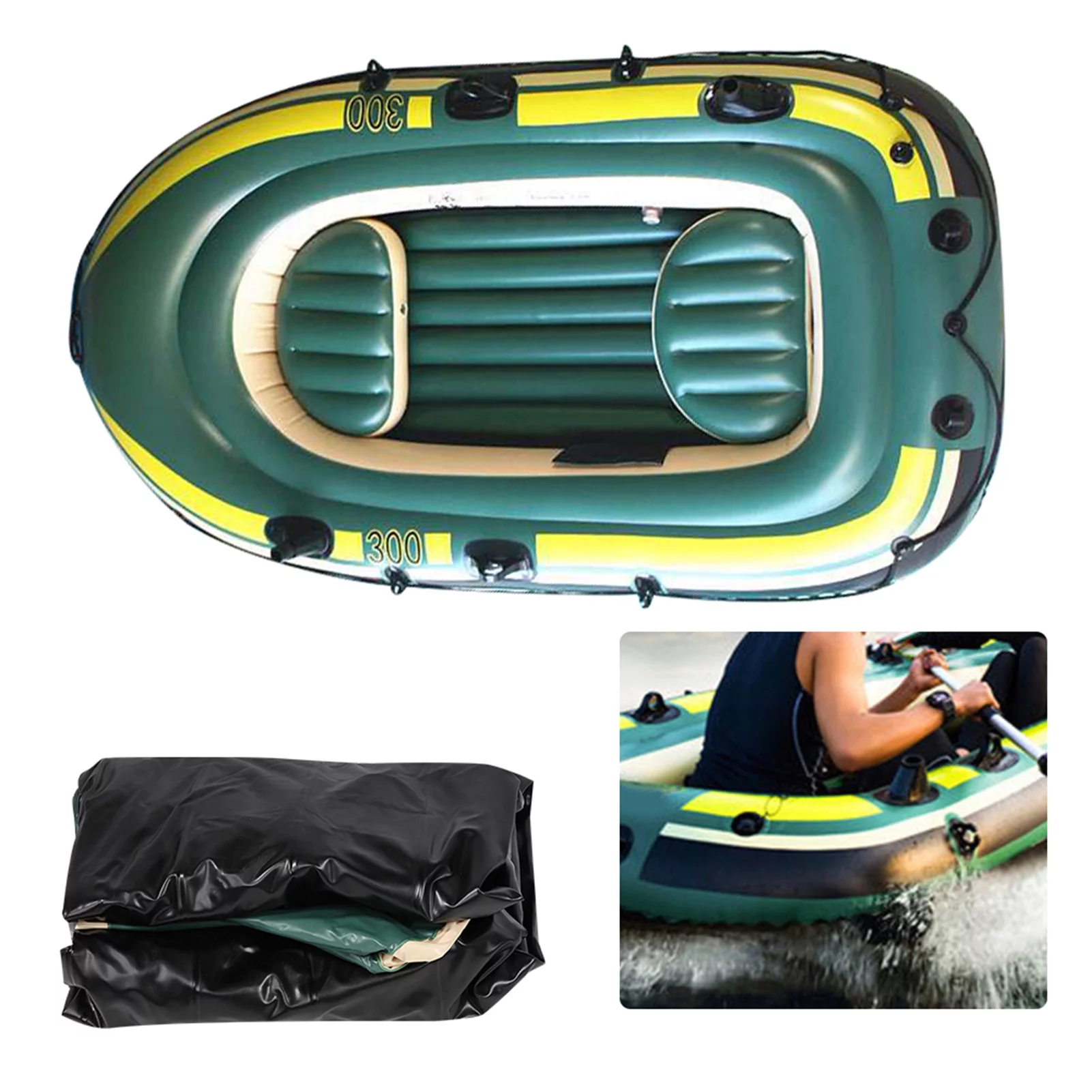 YOUTHINK Inflatable Boat, Inflatable Kayak Pressure Resistance For Transportation