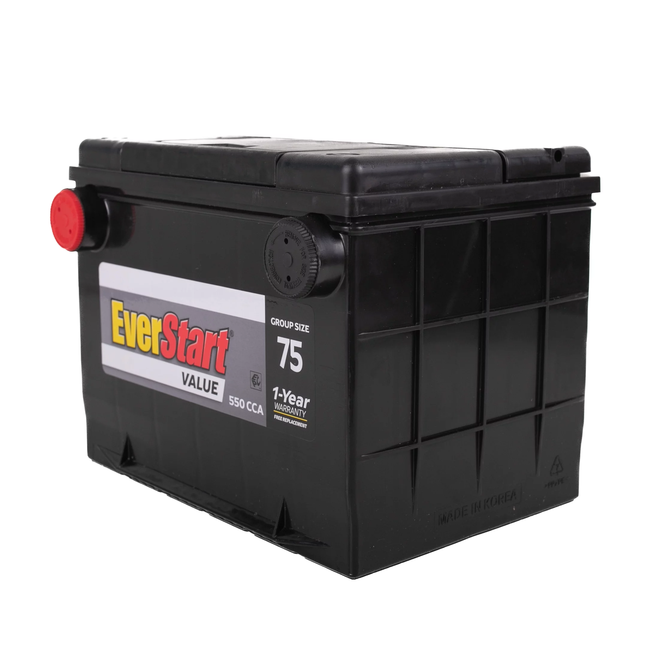 EverStart Value Lead Acid Automotive Battery, Group Size 75 (12 Volt/550 CCA)