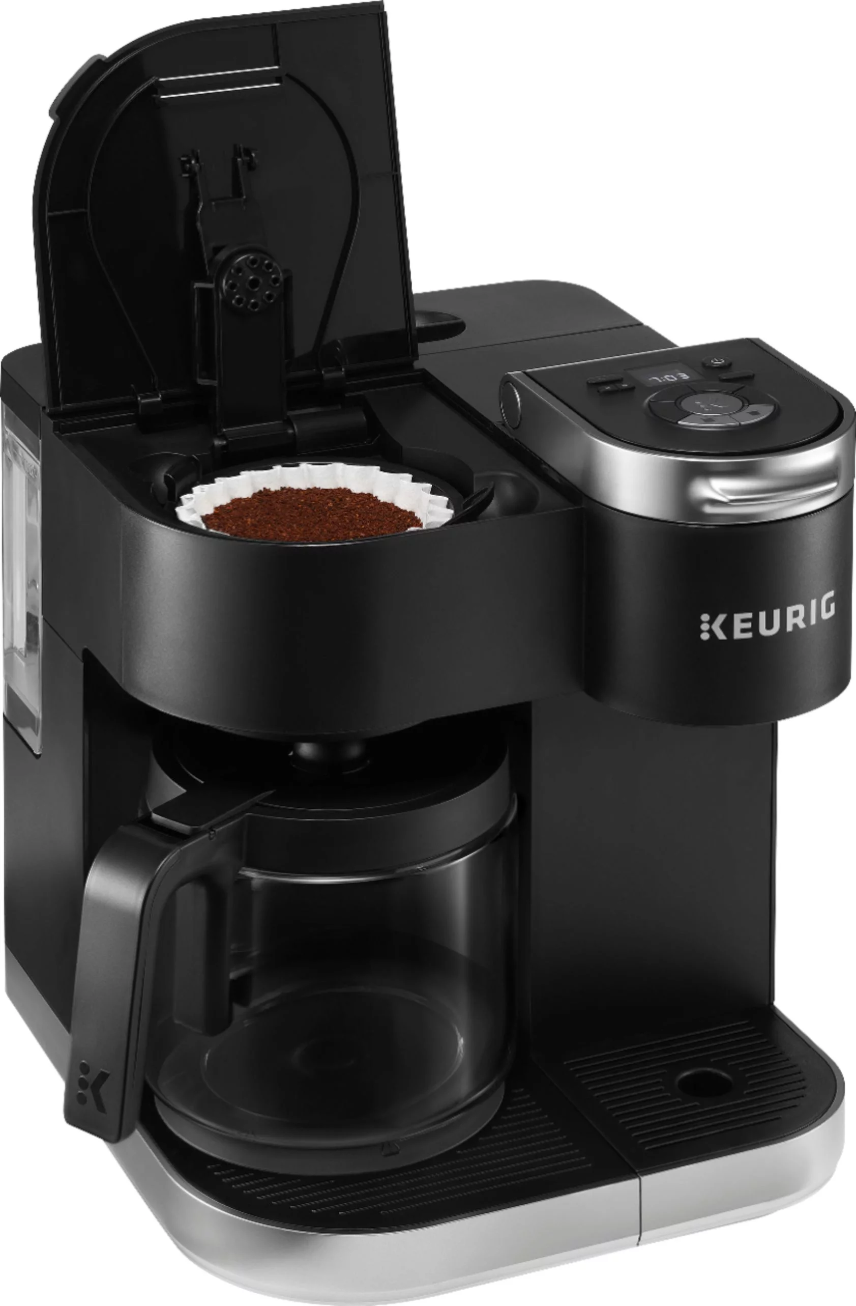 Keurig – K-Duo 12-Cup Coffee Maker and Single Serve K-Cup Brewer – Black