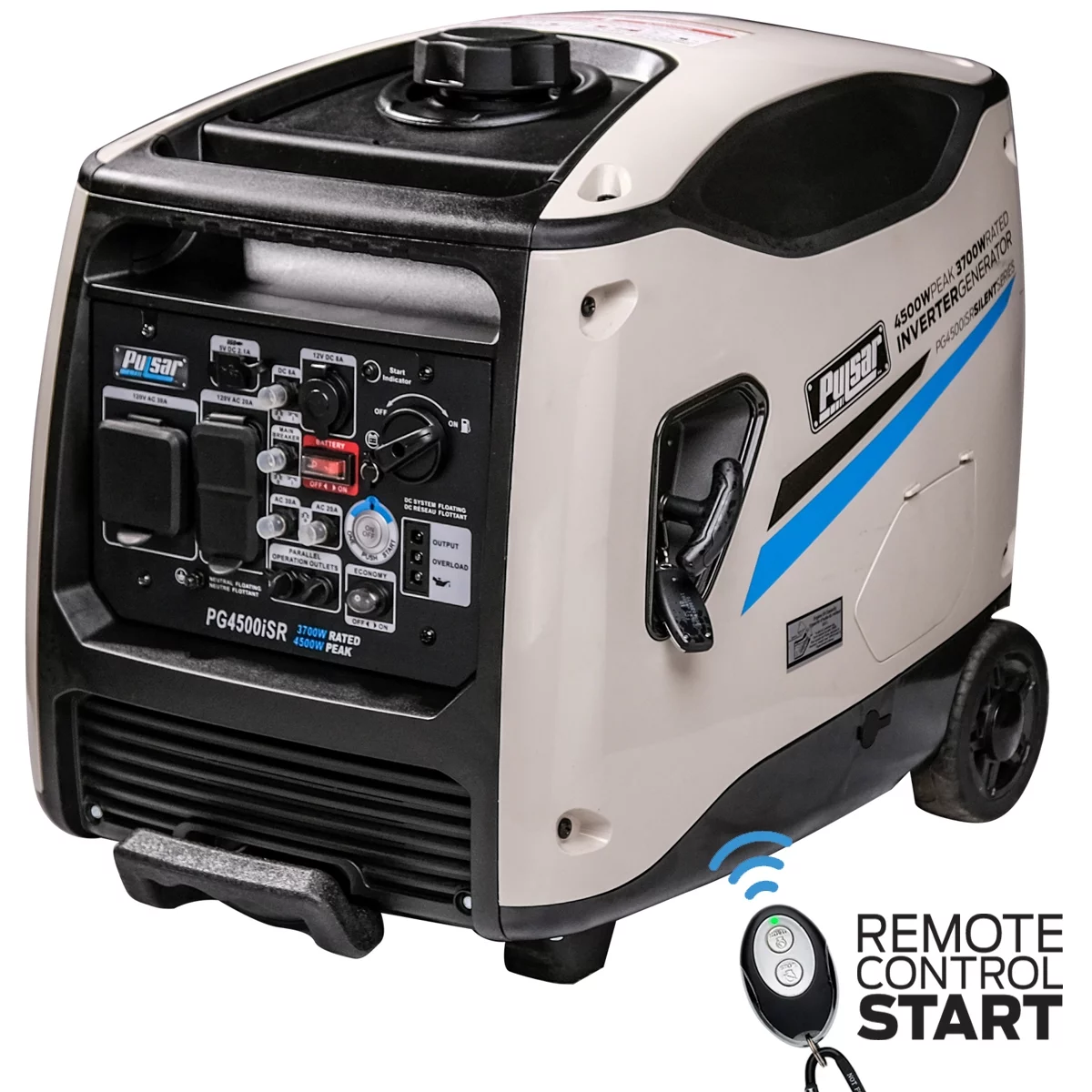 Pulsar 4500W Inverter Gas Powered Generator with Remote Start