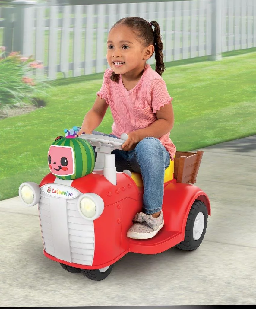 SPARK 6 Volt Cocomelon Interactive Tractor Ride-On