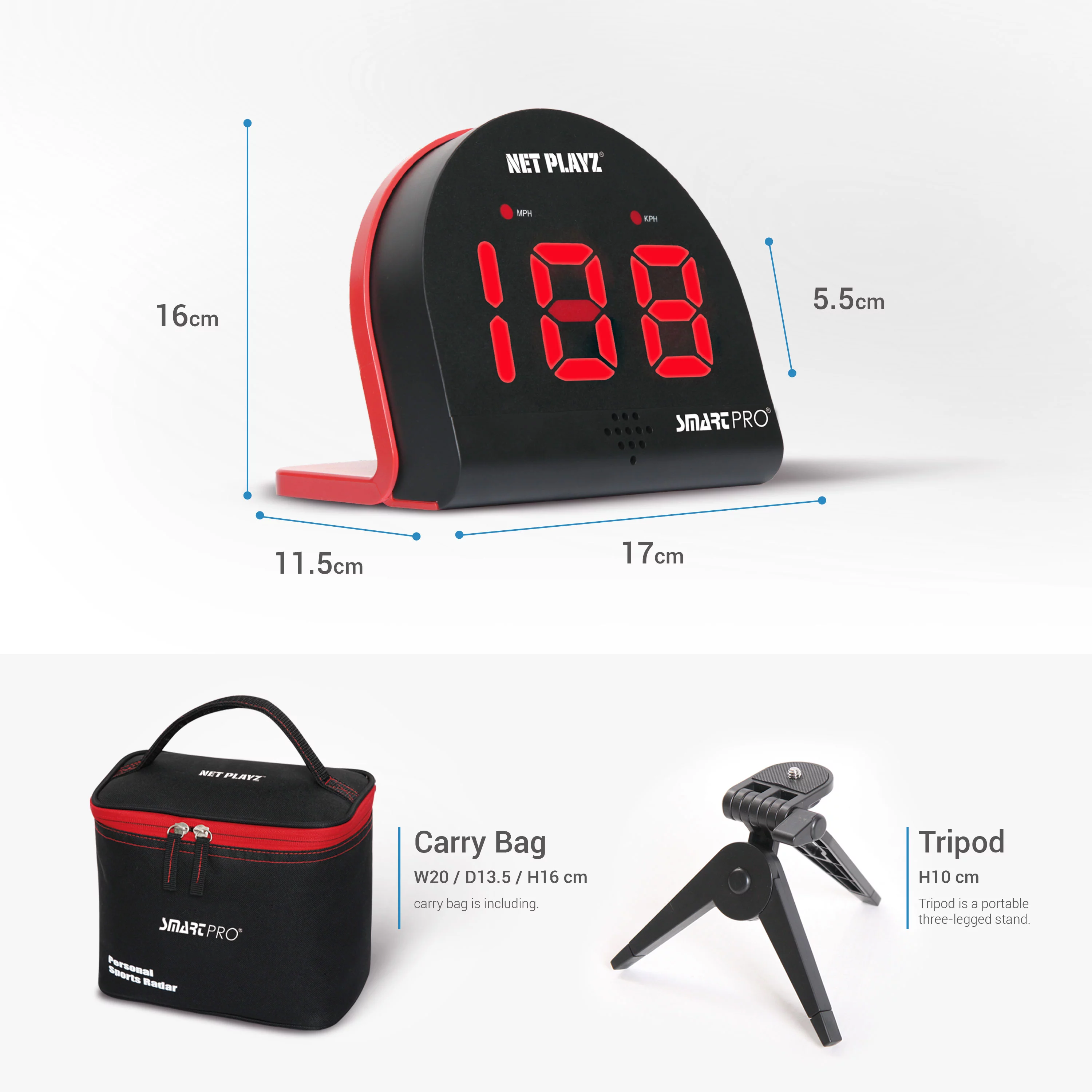 Baseball Radars, Speed Sensors Training Equipment (Hands-Free Radar Guns, Pitching Speed Guns) | Baseball Gifts, High-Tech Gadget & Gear for Baseball Players