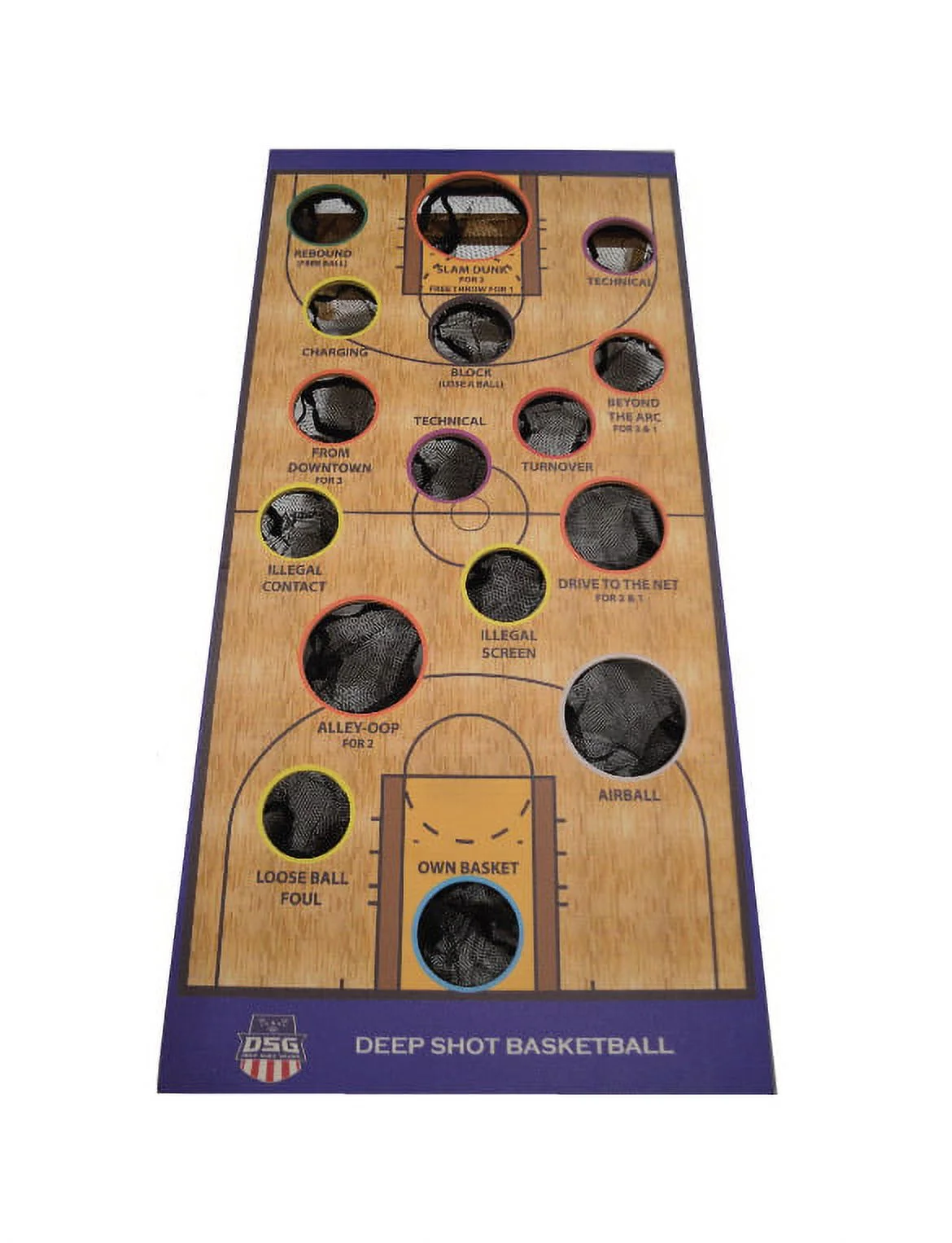 Basketball bean bag toss game