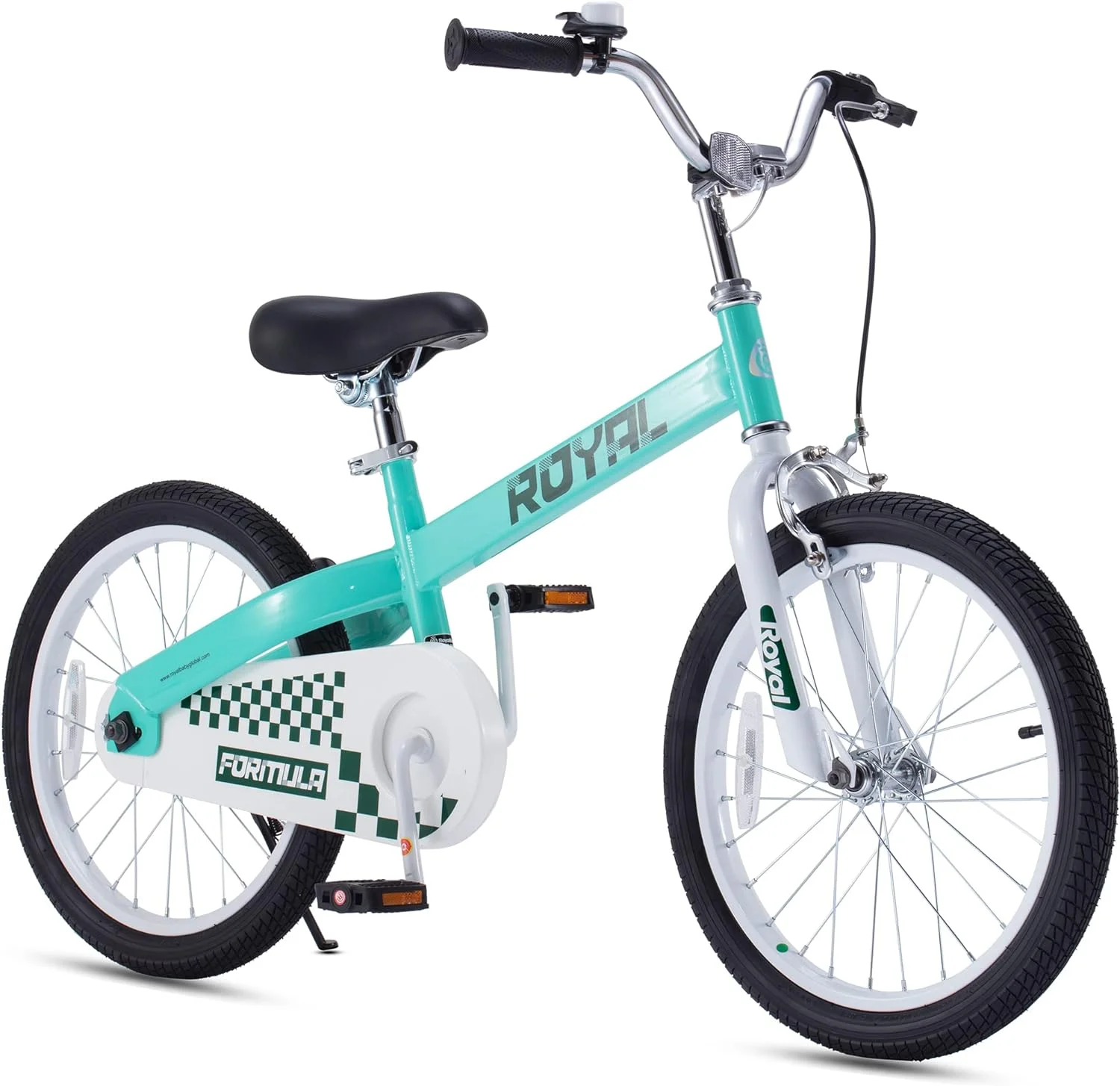 RoyalBaby 18 Inch Formula Toddler and Kids Bike with Kickstand Child Bicycle Blue