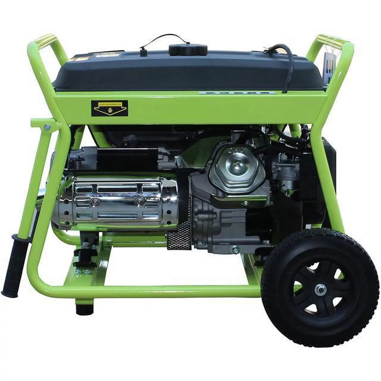 Green-Power America Gas Generator w/ Electric Start Pro Series GPG10000EW delievers 10000 watts of starting power and 7500 watts of continious power.