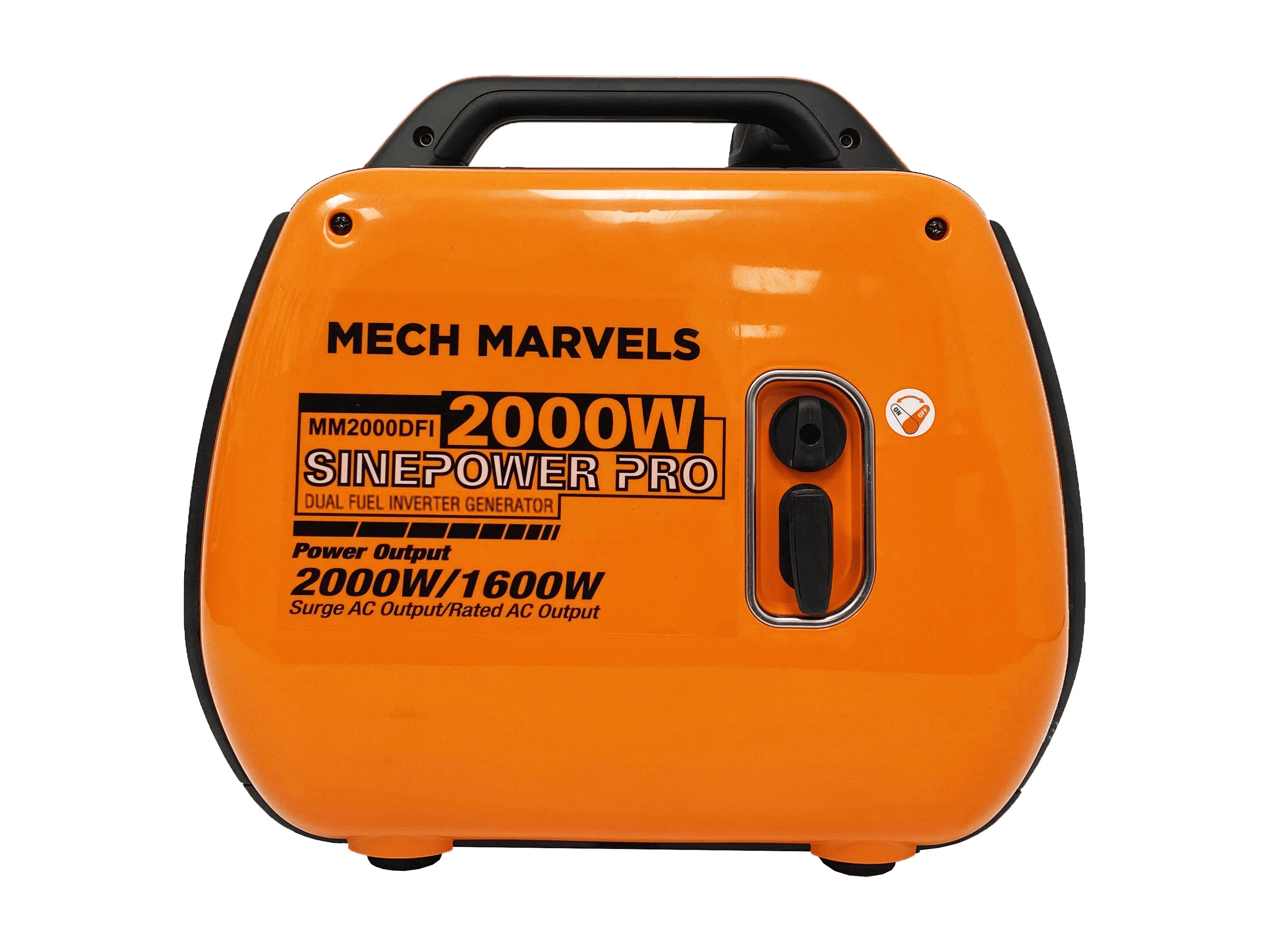 Mech Marvels Super Quiet 2000 Watt Dual Fuel Portable Inverter Generator, Clean Sine Wave, MM2000DFI