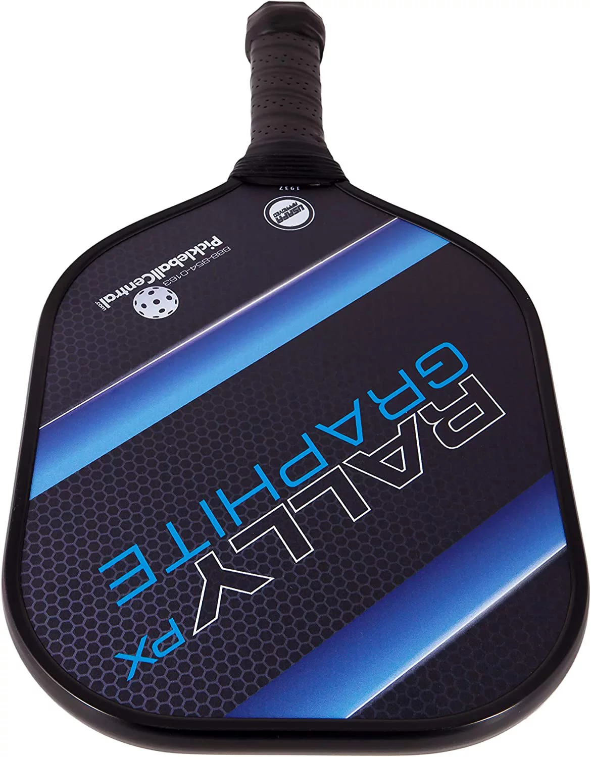 Rally PX Graphite Pickleball Paddle | Composite Honeycomb Core, Graphite Carbon Fiber Face | Standard Grip | Blue