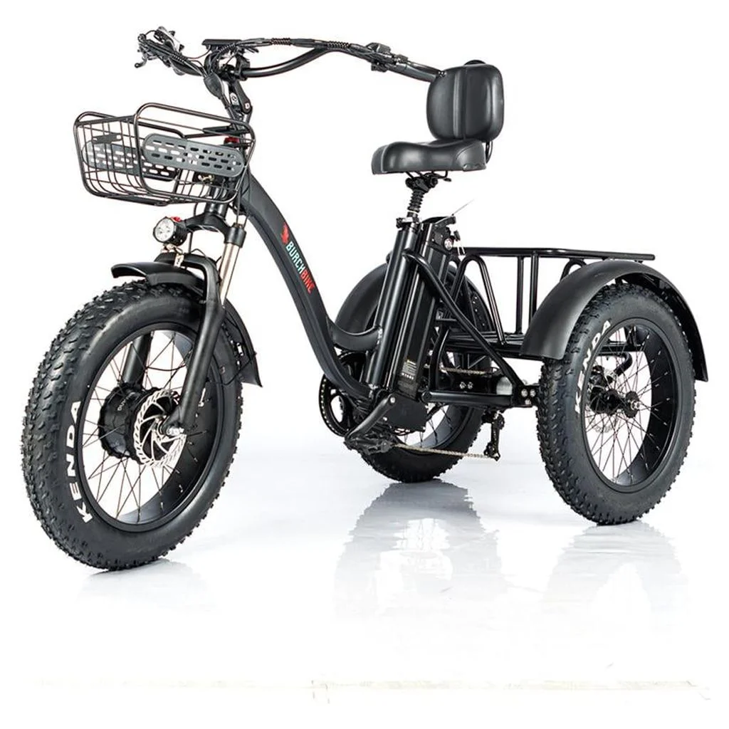 Culver Mobility – Pro Electric Tricycle 24 Inch Fat Tire Electric Trike 3 Wheel 48V 500W Electric Bike Rear Basket Cargo