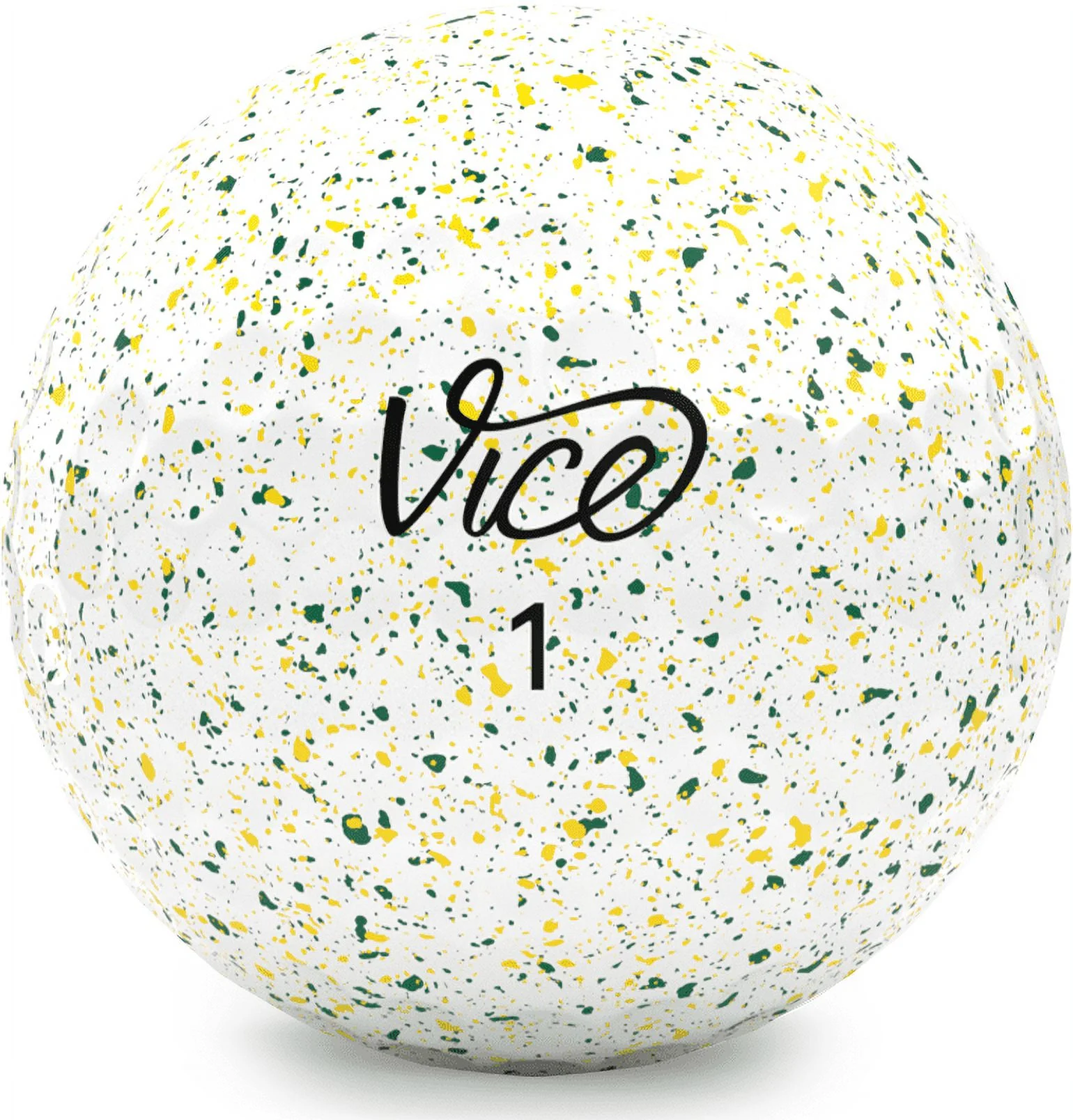 Vice Golf Pro Drip Yellow and Green Golf Balls, 1 Dozen