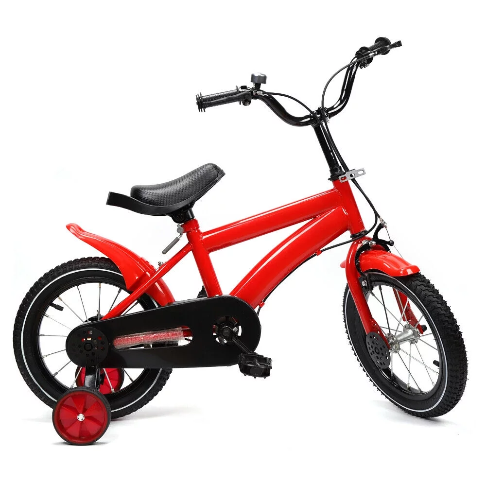 14″ Childrens Bike Boys Girls Bicycle Kids Bike w/ Safety Training Wheel