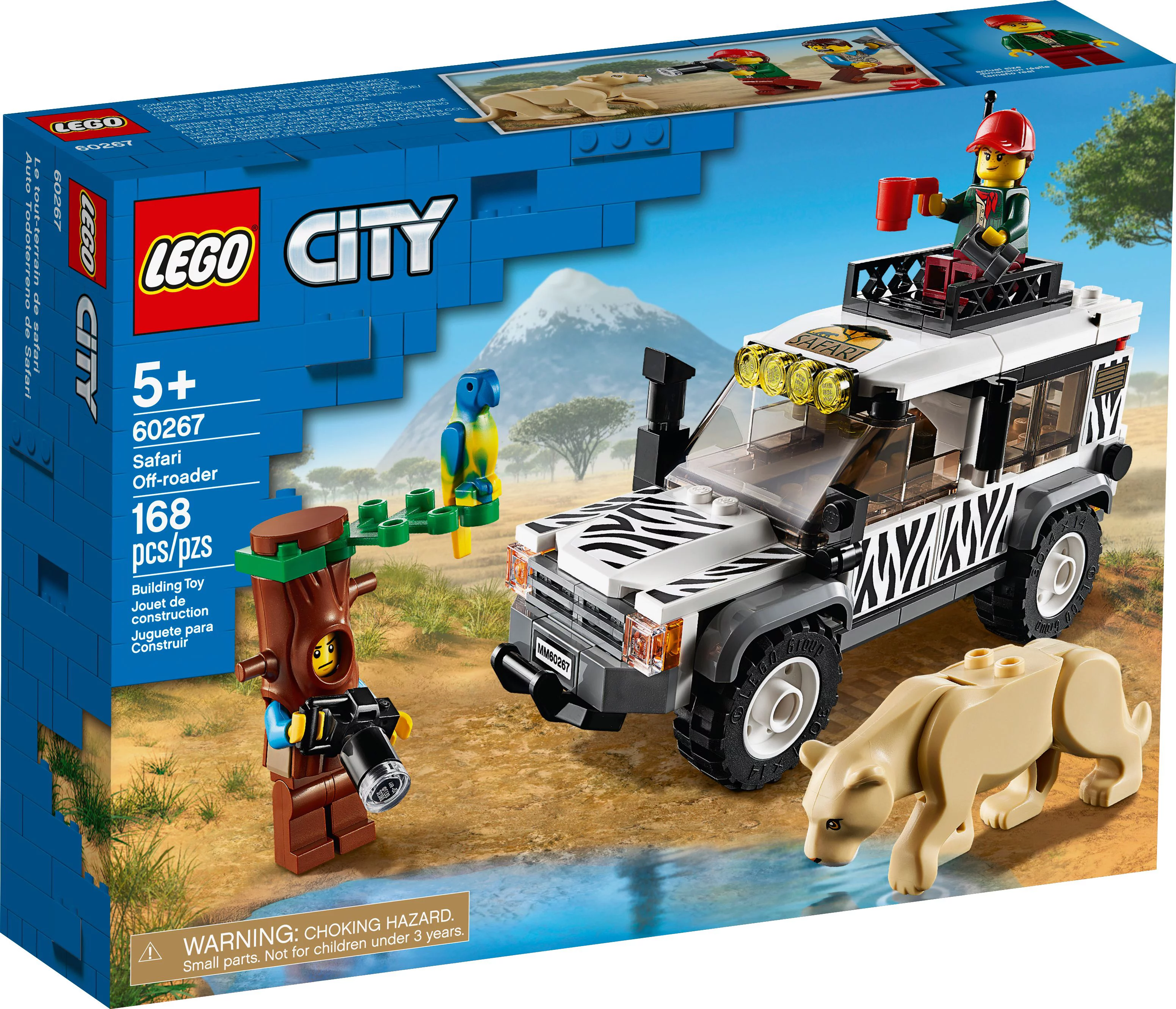 LEGO City Safari Off-Roader 60267 Building Kit for Kids (168 Pieces)