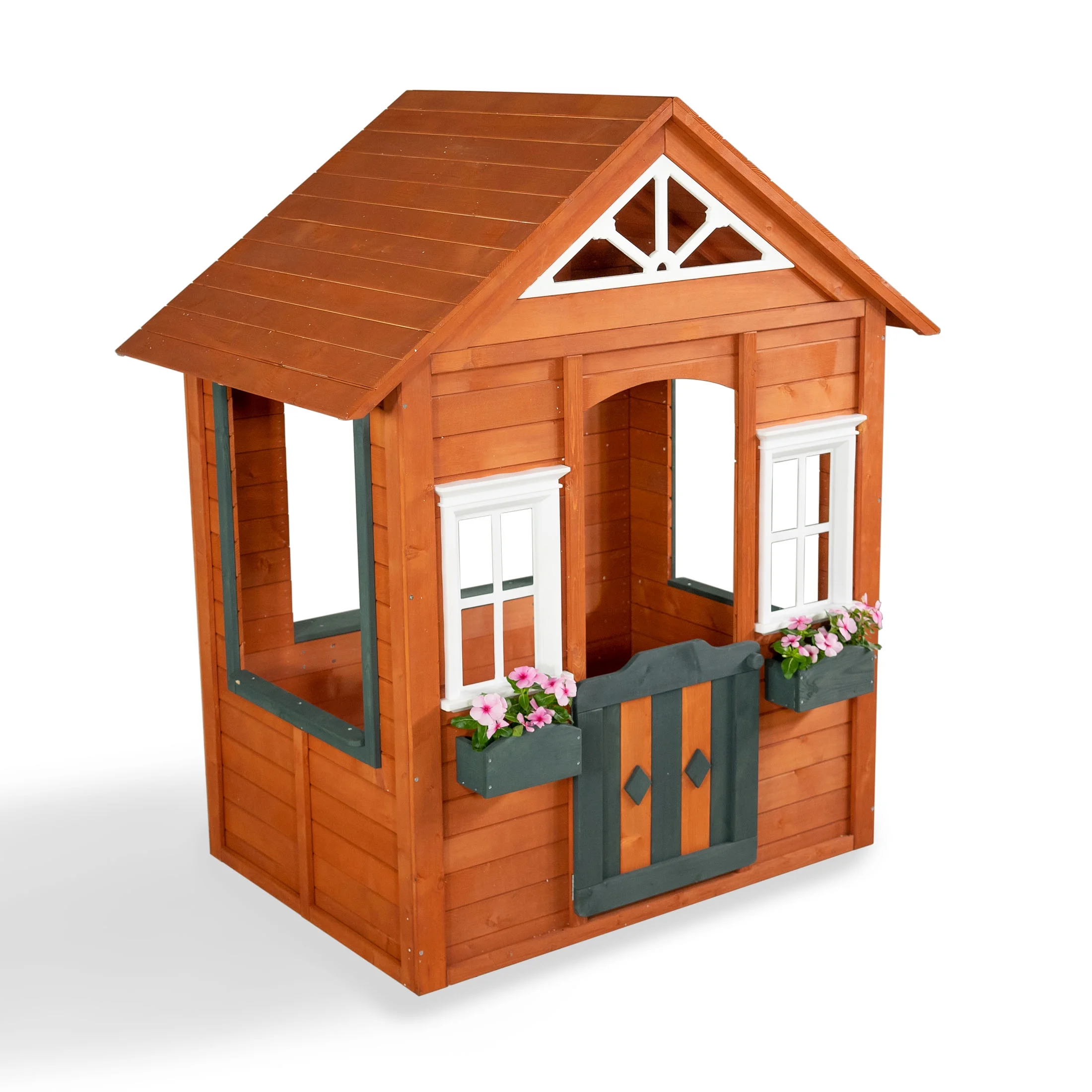 Sportspower Woodbridge Wooden Playhouse, Blue