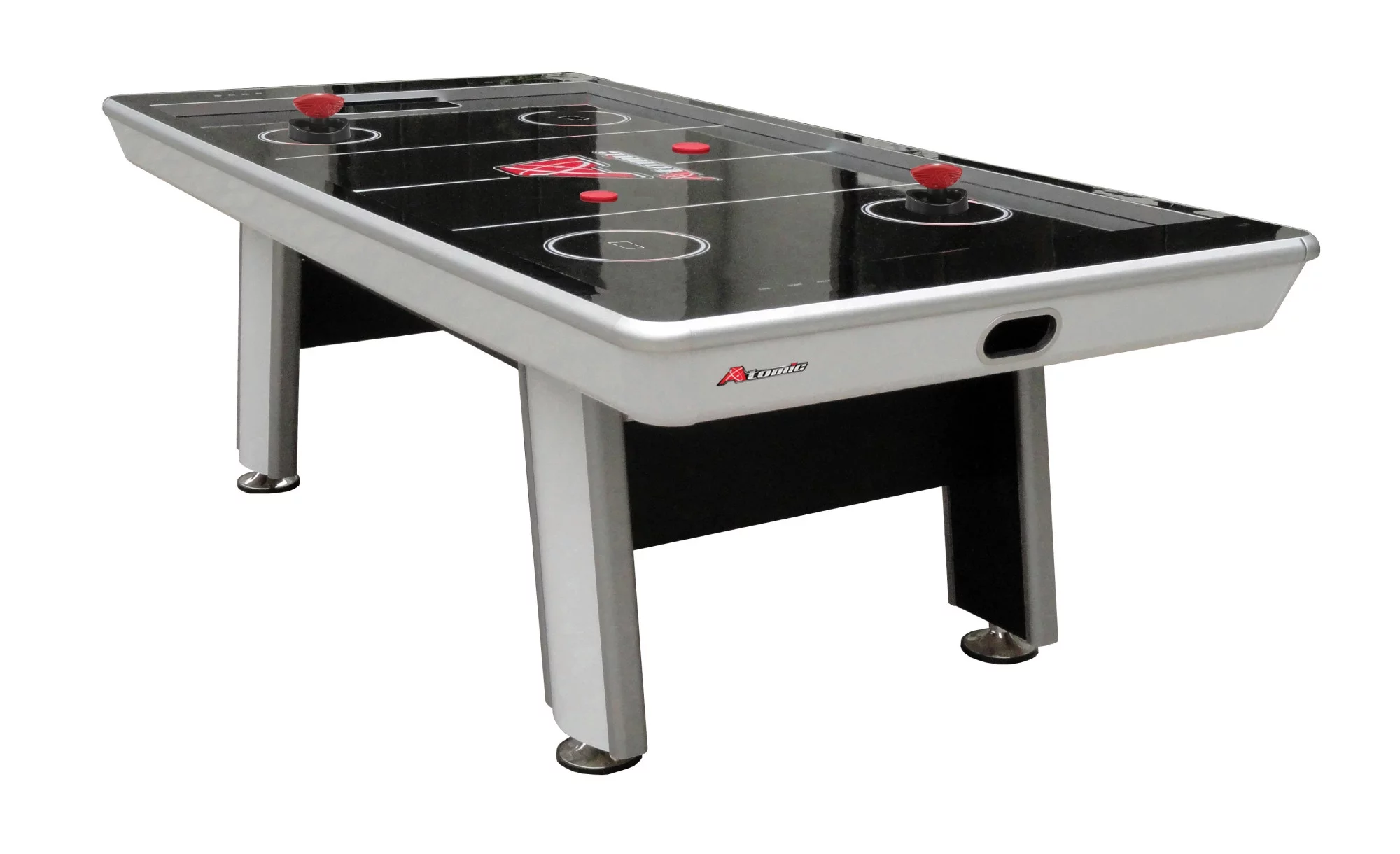 Atomic Avenger 8′ Hockey Table with LED Scoring and 120V Blowers for Exhilarating Play