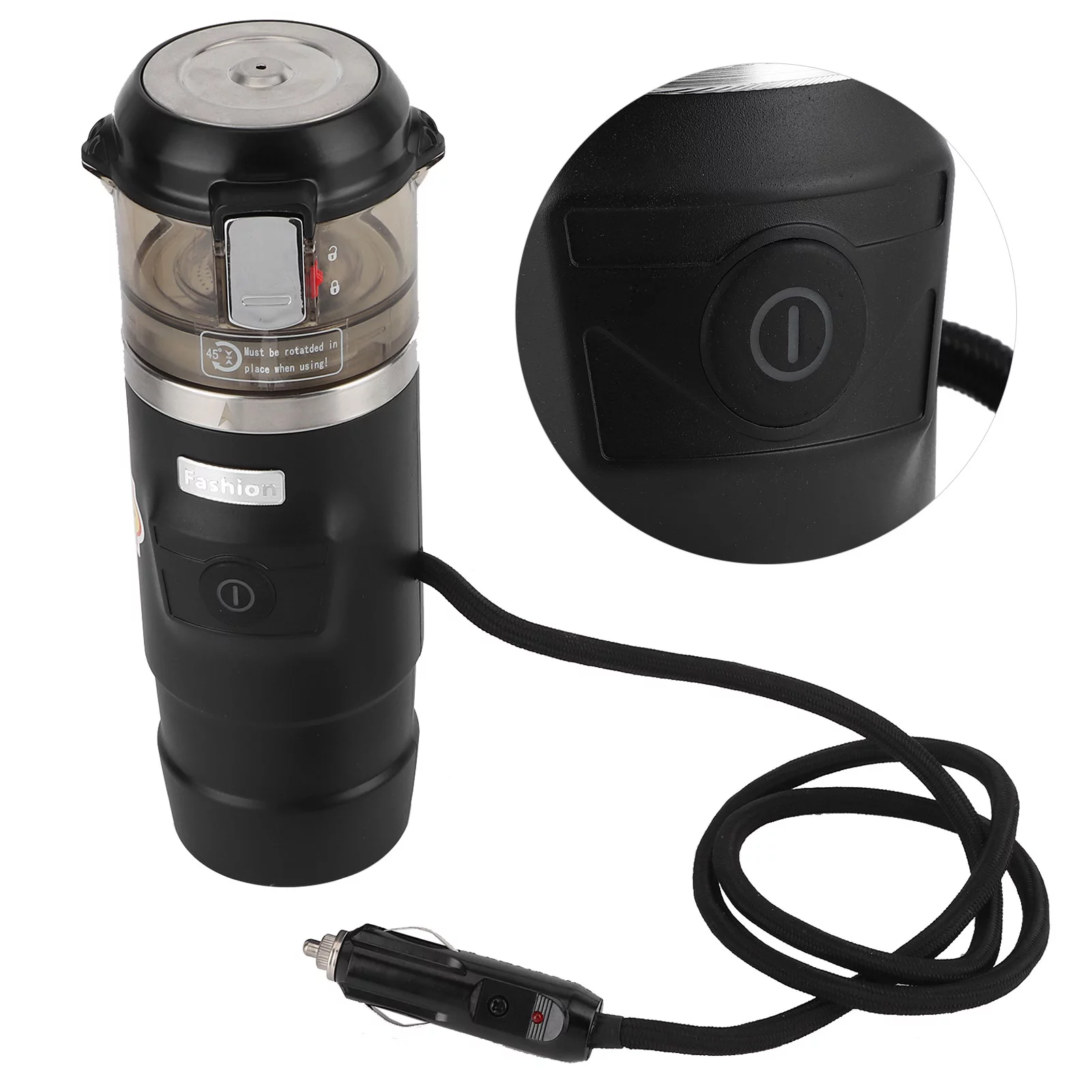 LHCER 12V Coffee Maker,Portable Car Coffeemaker 12V Electric Coffee Machine Cigarette Lighter Power Supply,Electric Coffee Machine