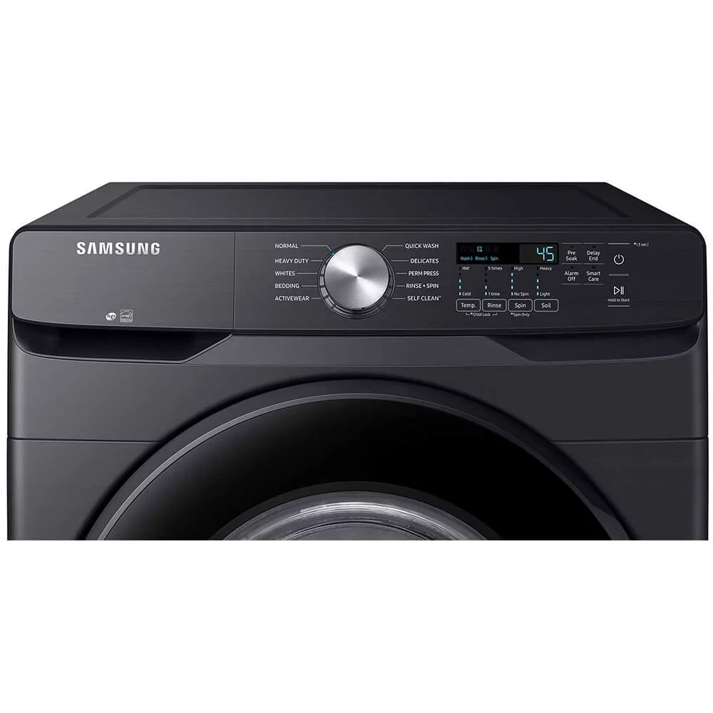 Samsung WF45T6000AV 4.5 Cu. Ft. Black Stainless Steel Front Load Washer