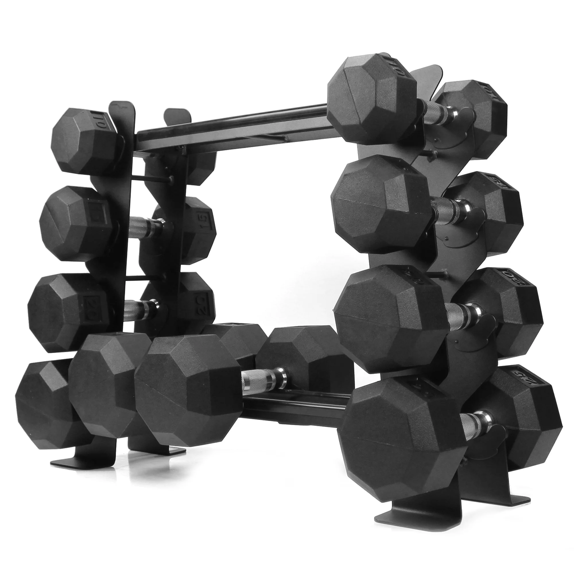 XPRT Fitness Heavy-duty Dumbbell Rack ?C Dumbbell Storage Rack, Holds up to 400 Lbs. ?C 2 Tiers Rack, Ideal for 5-30 Lbs. Dumbbells ?C Compact Design, Ideal Home Gym Equipment