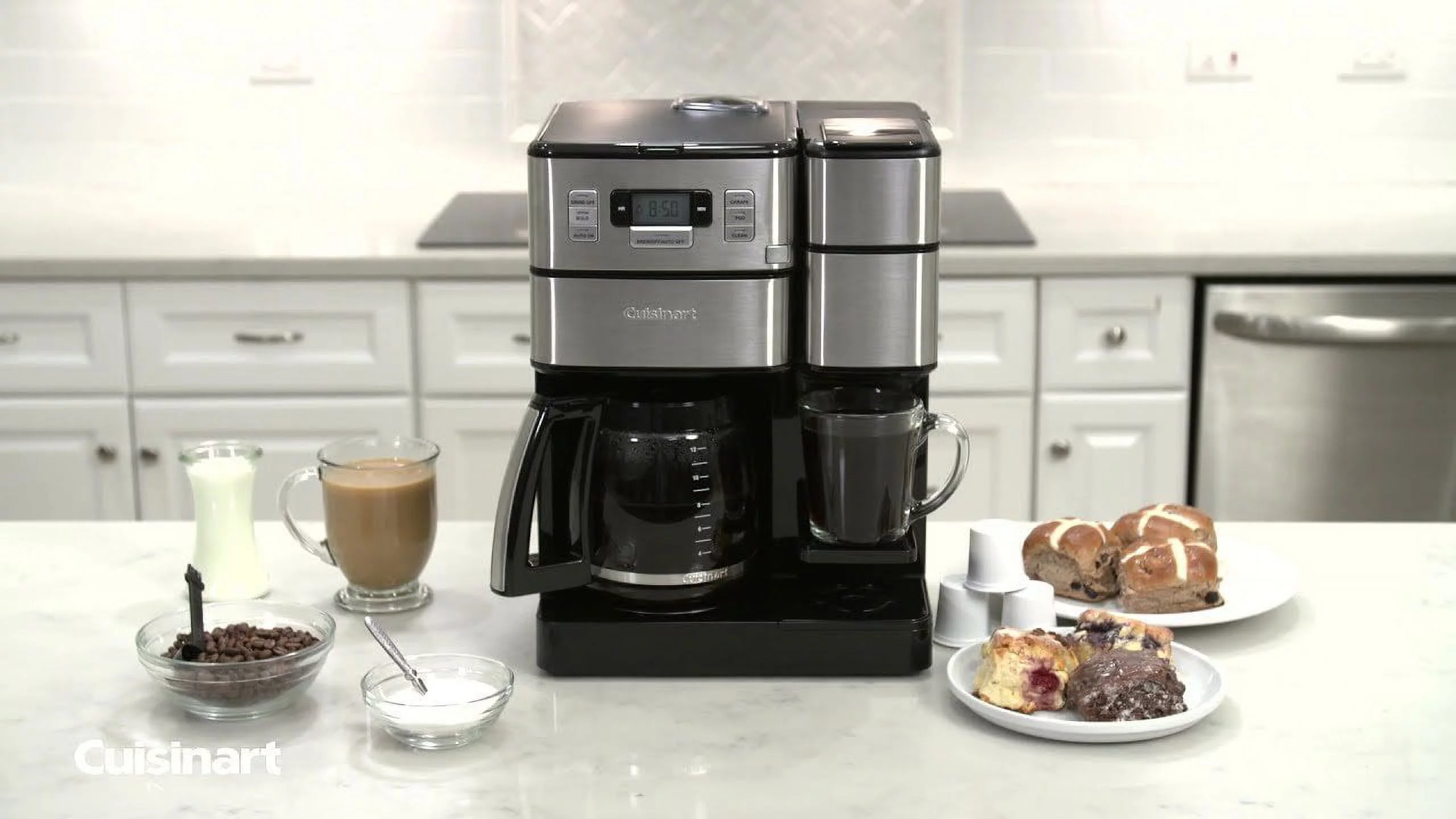 Cuisinart Grind & Brew 12 Cup Automatic Coffee Center, SS-GB1