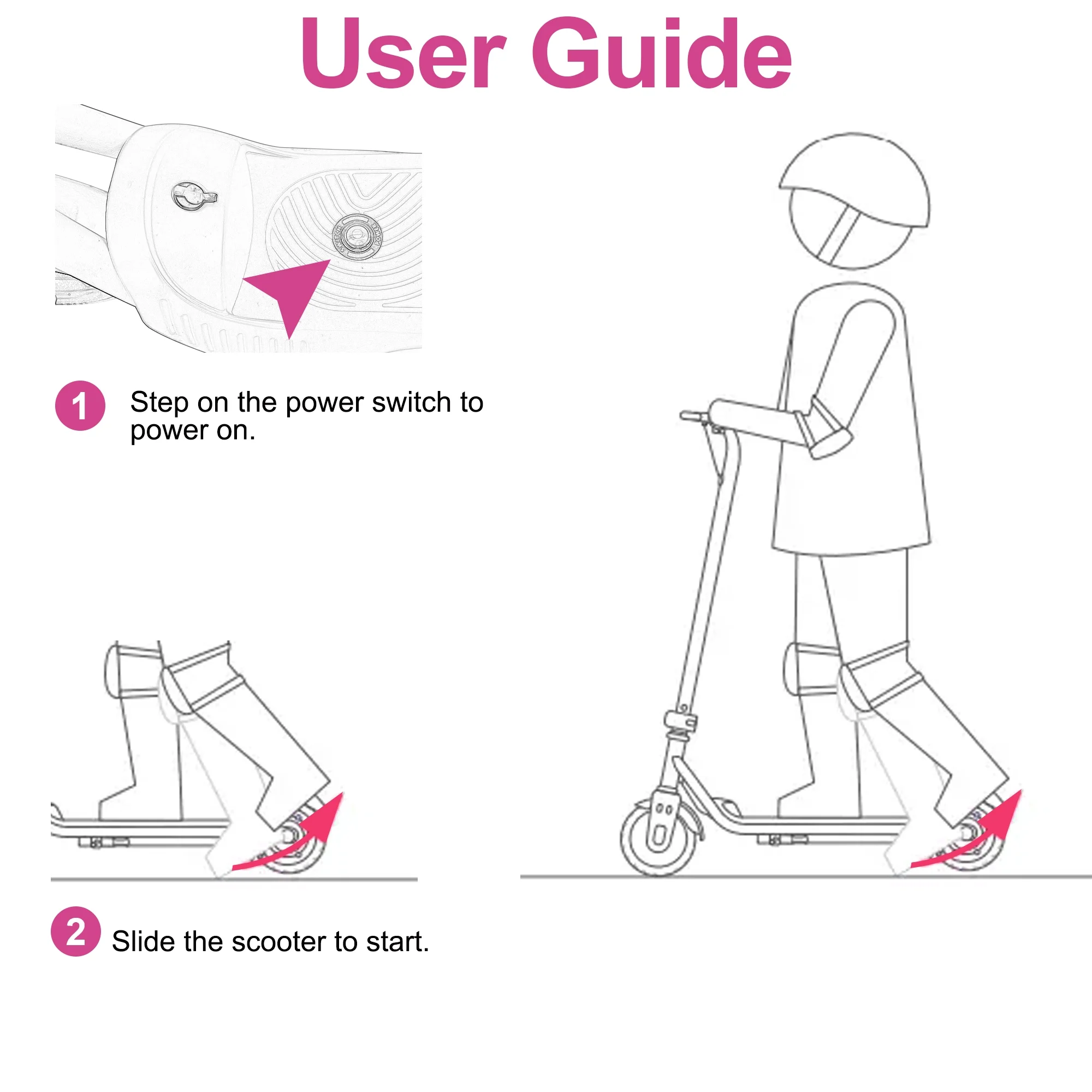 Electric Scooter for Kids 6-12, 150 W Motor and 24 V 2.5 Ah Lithium Battery . 6.5?? wheel .6.25 mph top speed with up to 7.5 miles range. Fast Charging 3-4 Hours.