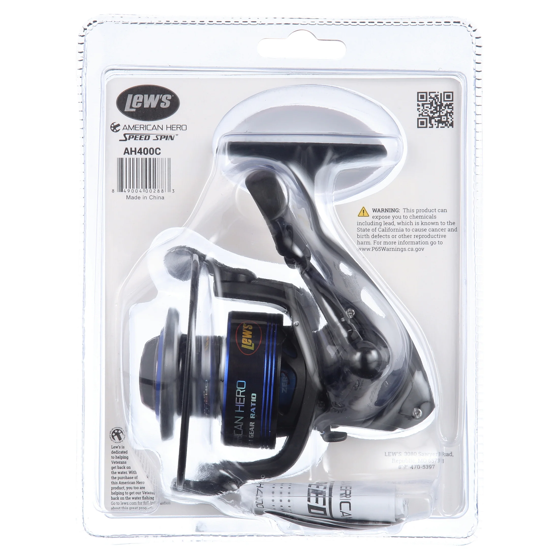 Lew’s American Hero 400 6.2:1 Spinning Reel Clam