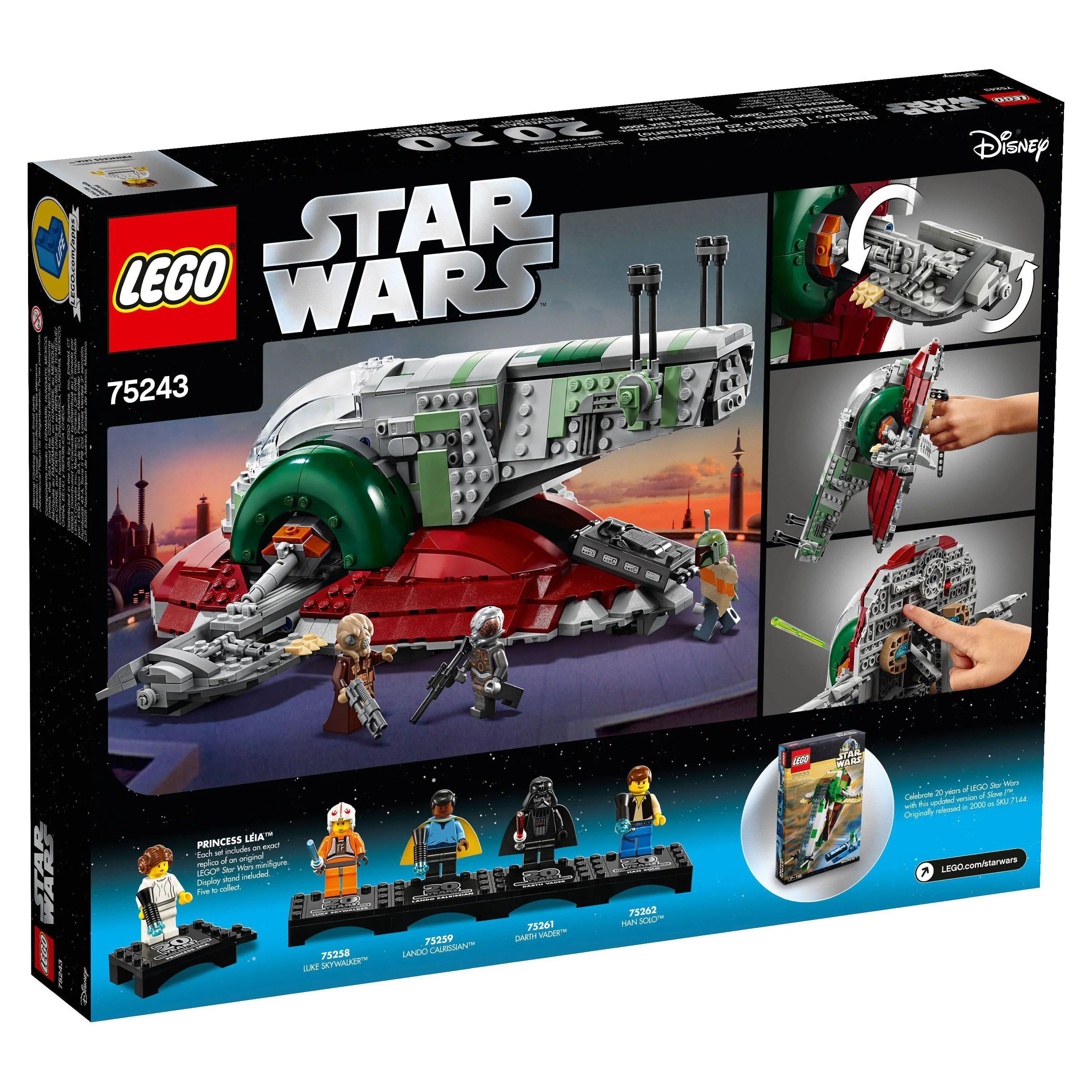 LEGO 75243 Star Wars Slave 20th Anniversary Collector Edition Collectible Model Building Kit