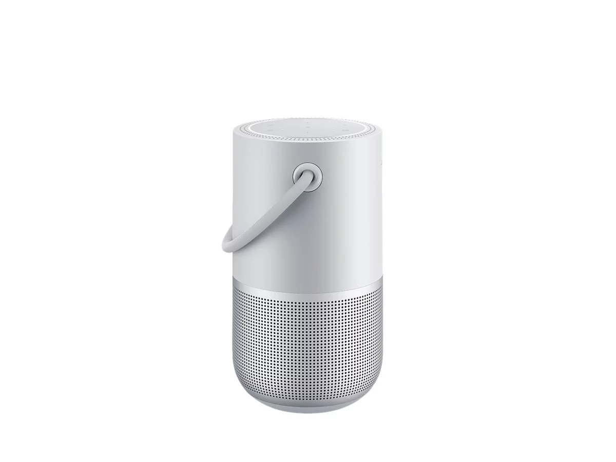 Bose Portable Smart Speaker with Wi-Fi, Bluetooth and Voice Control Built-in, Silver