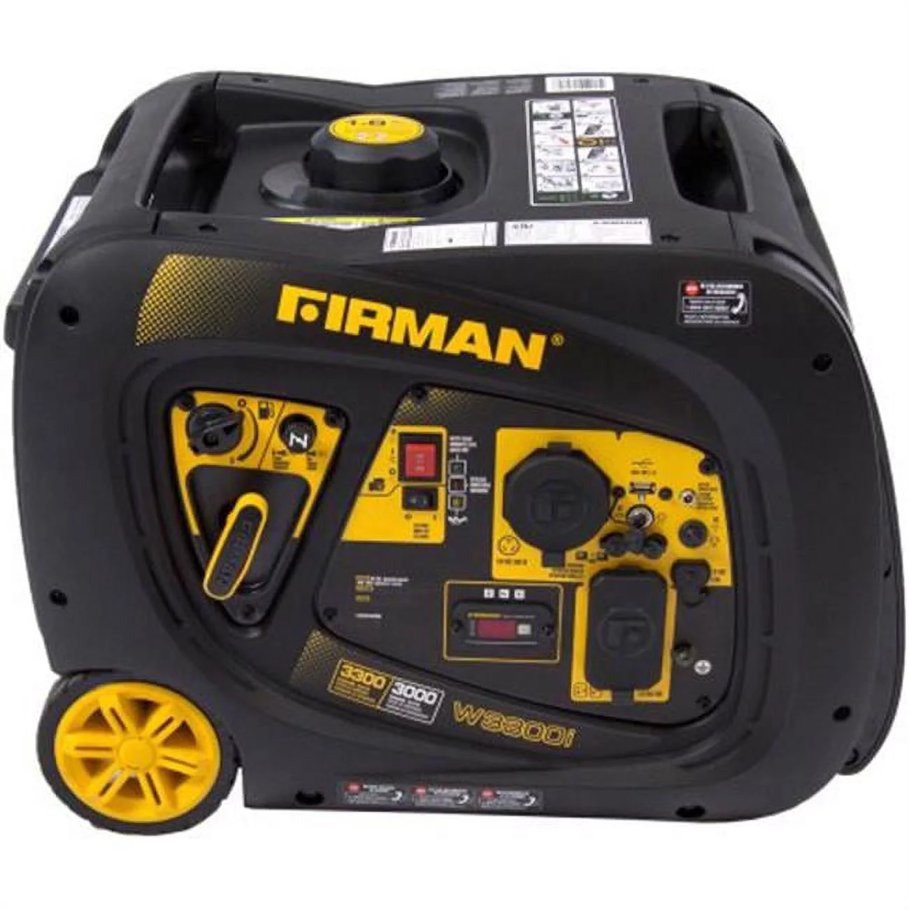 Firman W03082 3300/3000 Watt Gas Electric Start RV Ready Inverter Generator with USB, cETL, CARB