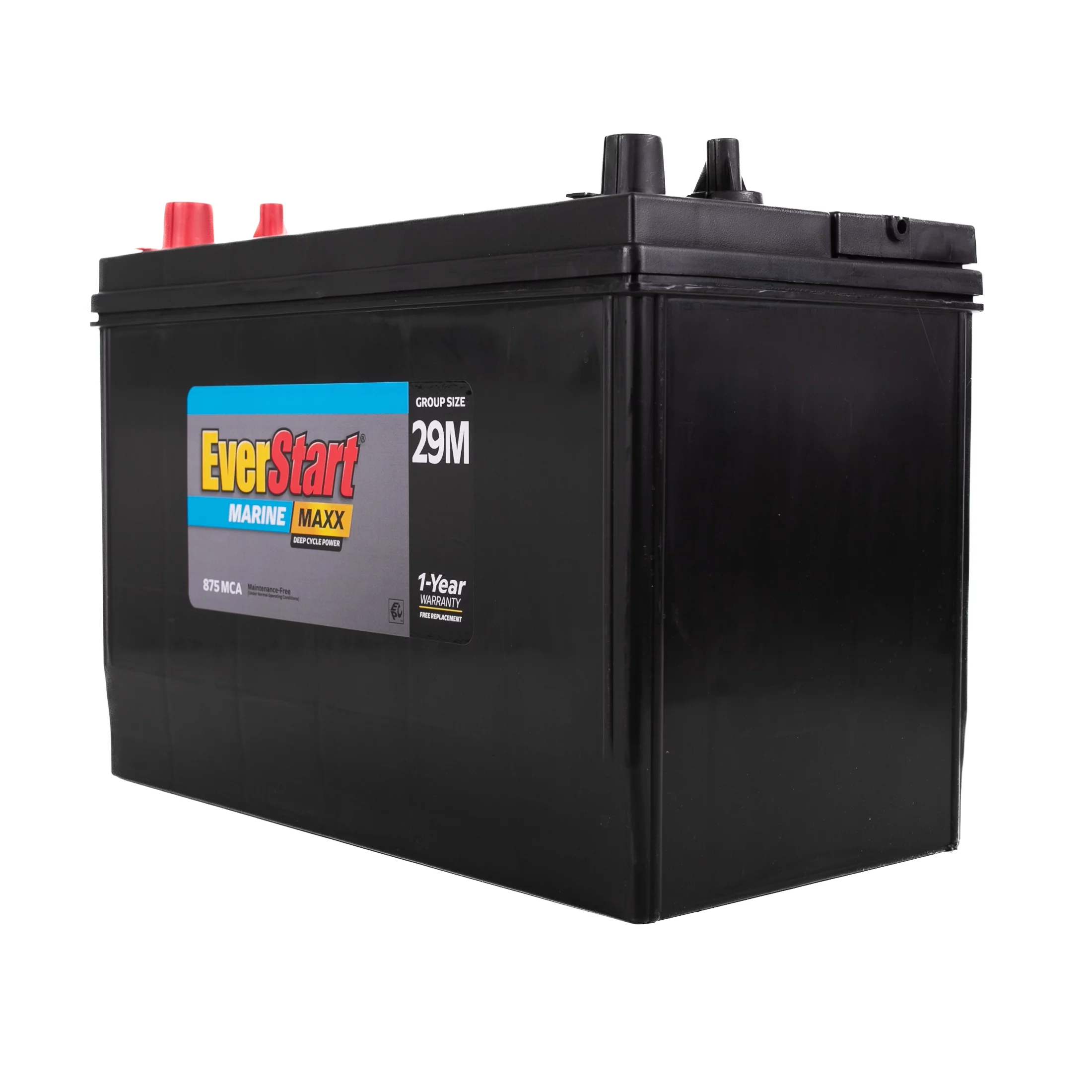 EverStart Maxx Lead Acid Marine & RV Deep Cycle Battery, Group Size 29DC (12 Volt / 845 MCA)