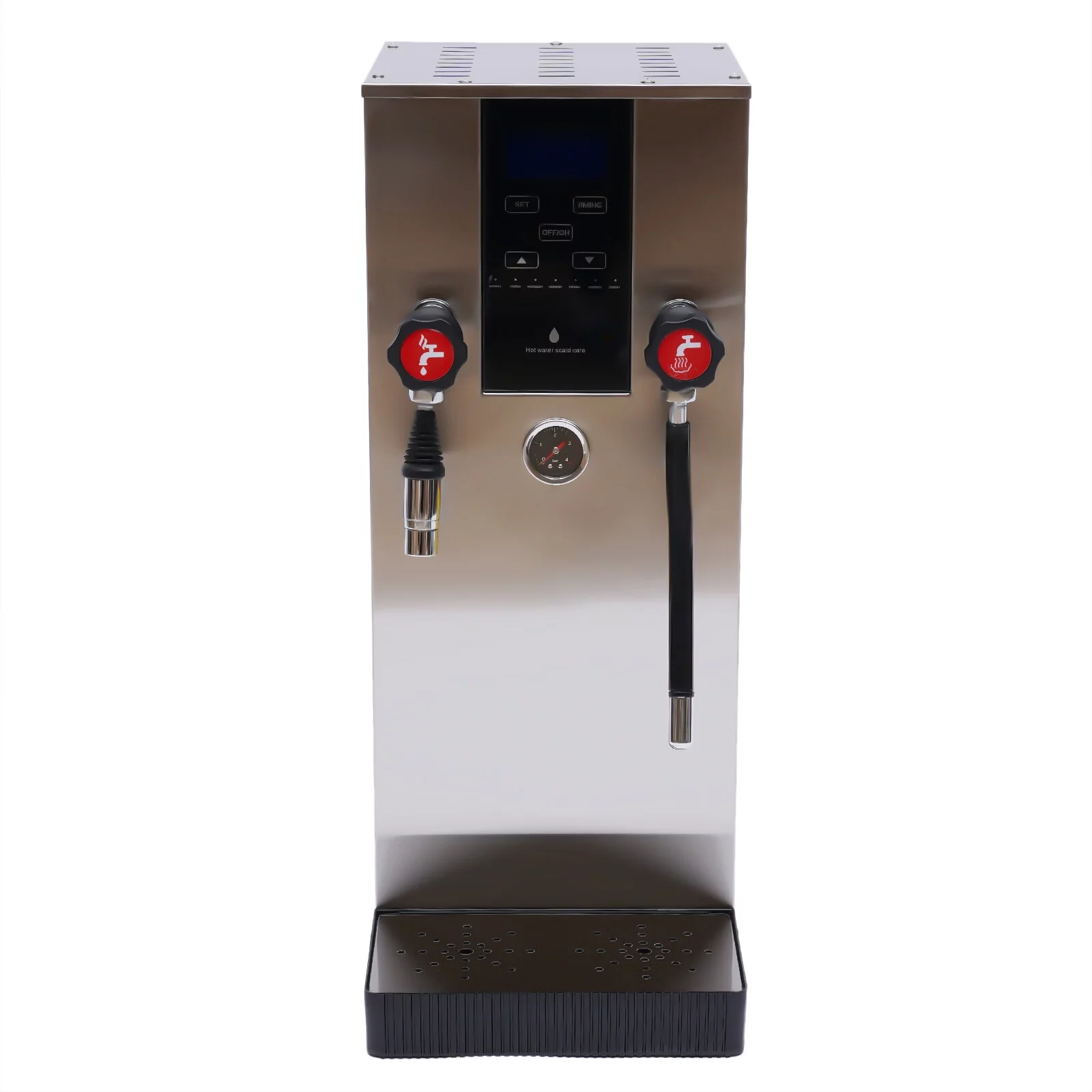 Anqidi 12L 4-in-1 Commercial Steam Water Boiling Machine Cafe Foam Maker Milk Frother Coffee Milk Espresso 2300W 110V